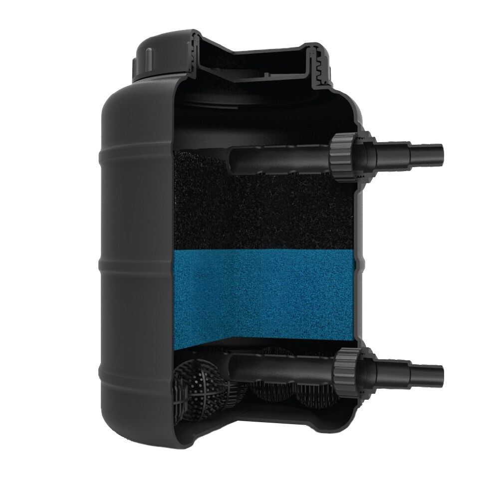 Black Pressurized Pond Filter for 900 Gallon Ponds
