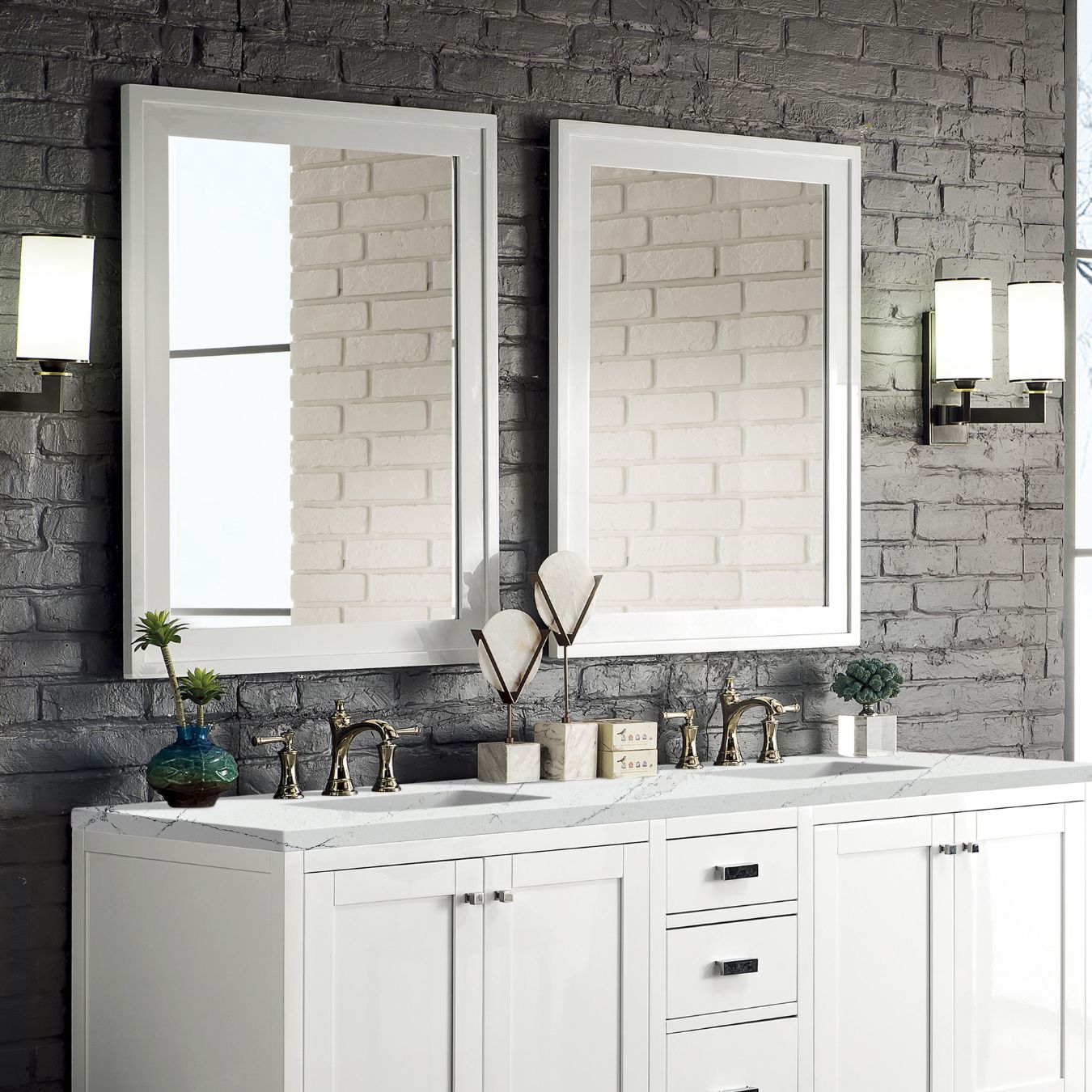 James Martin Vanities E444-M36-GW Framed-Bath-Mirrors - View #4