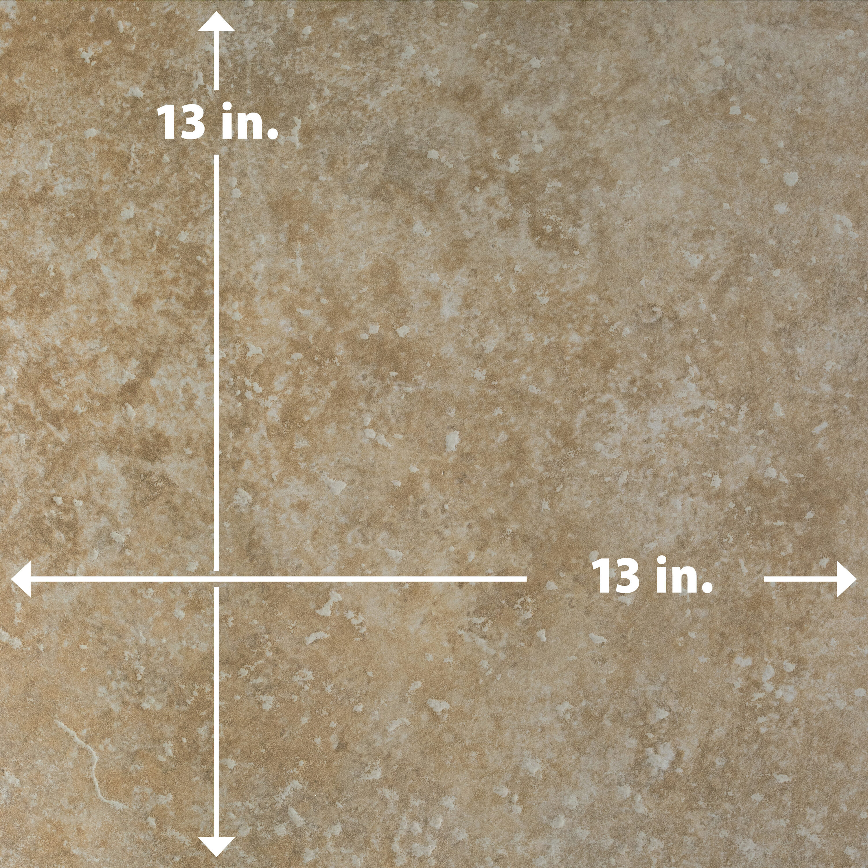 Roma 13" x 13" Beige Glazed Porcelain Floor and Wall Tile