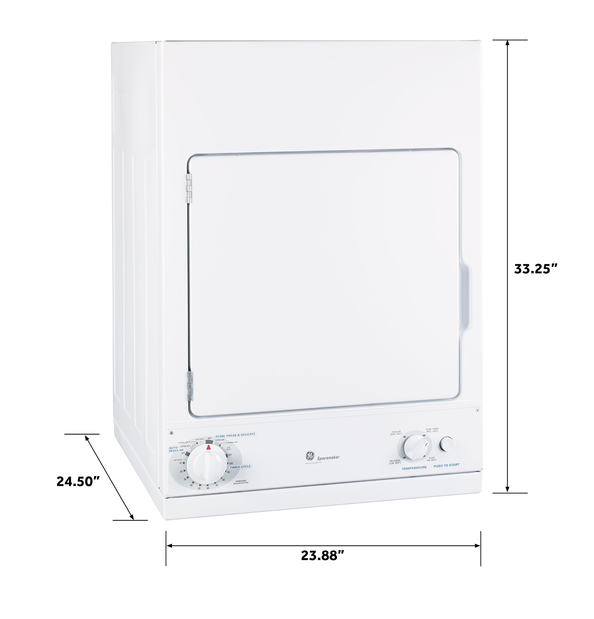 GE DSKS433EBWW Elec-Dry - View #7