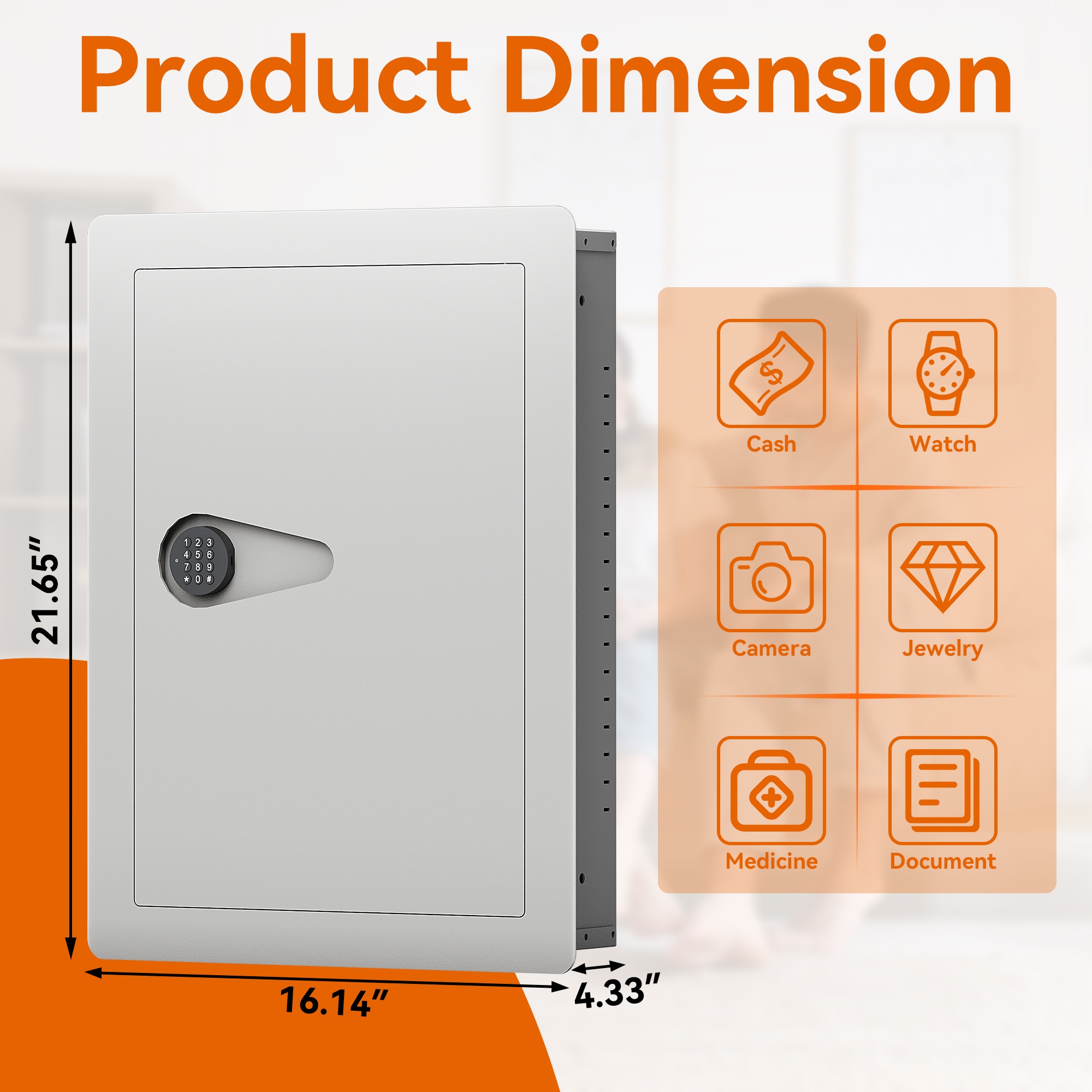 Huluwat XH-195636 Floor-Wall-Safes - View #3