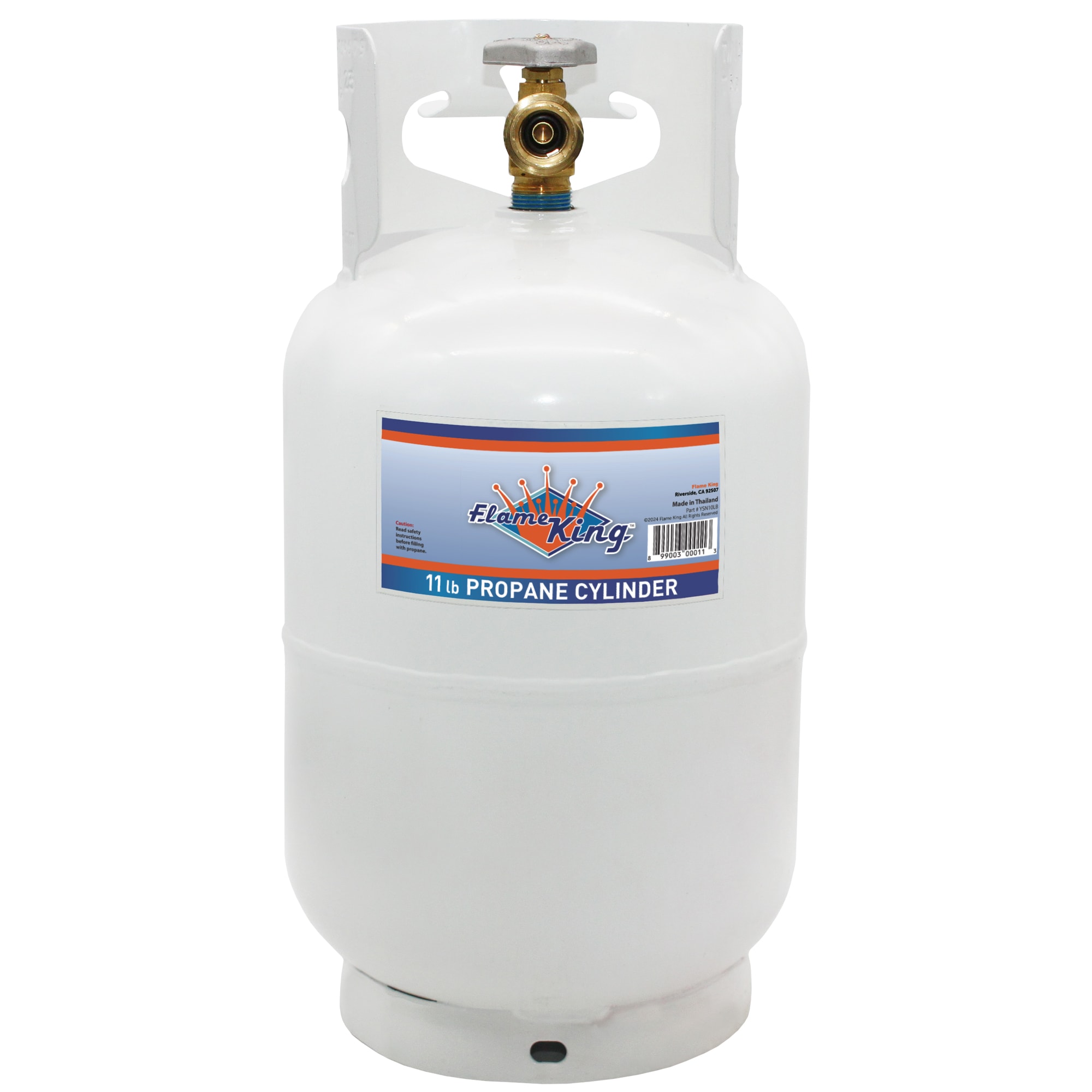 Flame King YSN10LB 10LB Empty LP Cylinder with Type1 OPD Valve Steel Empty Propane tank
