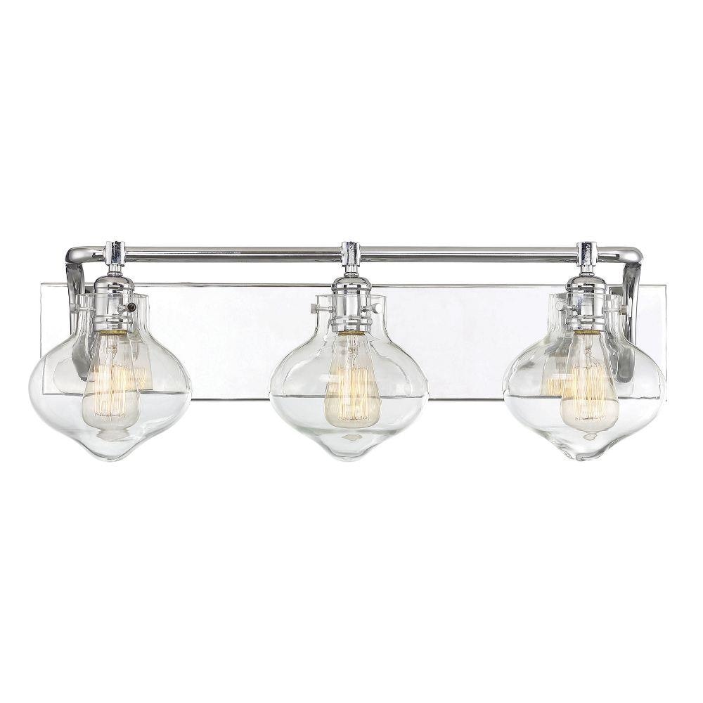  LW-SH512683 26.25-in 3-Light Polished Chrome Transitional Vanity Light Bar
