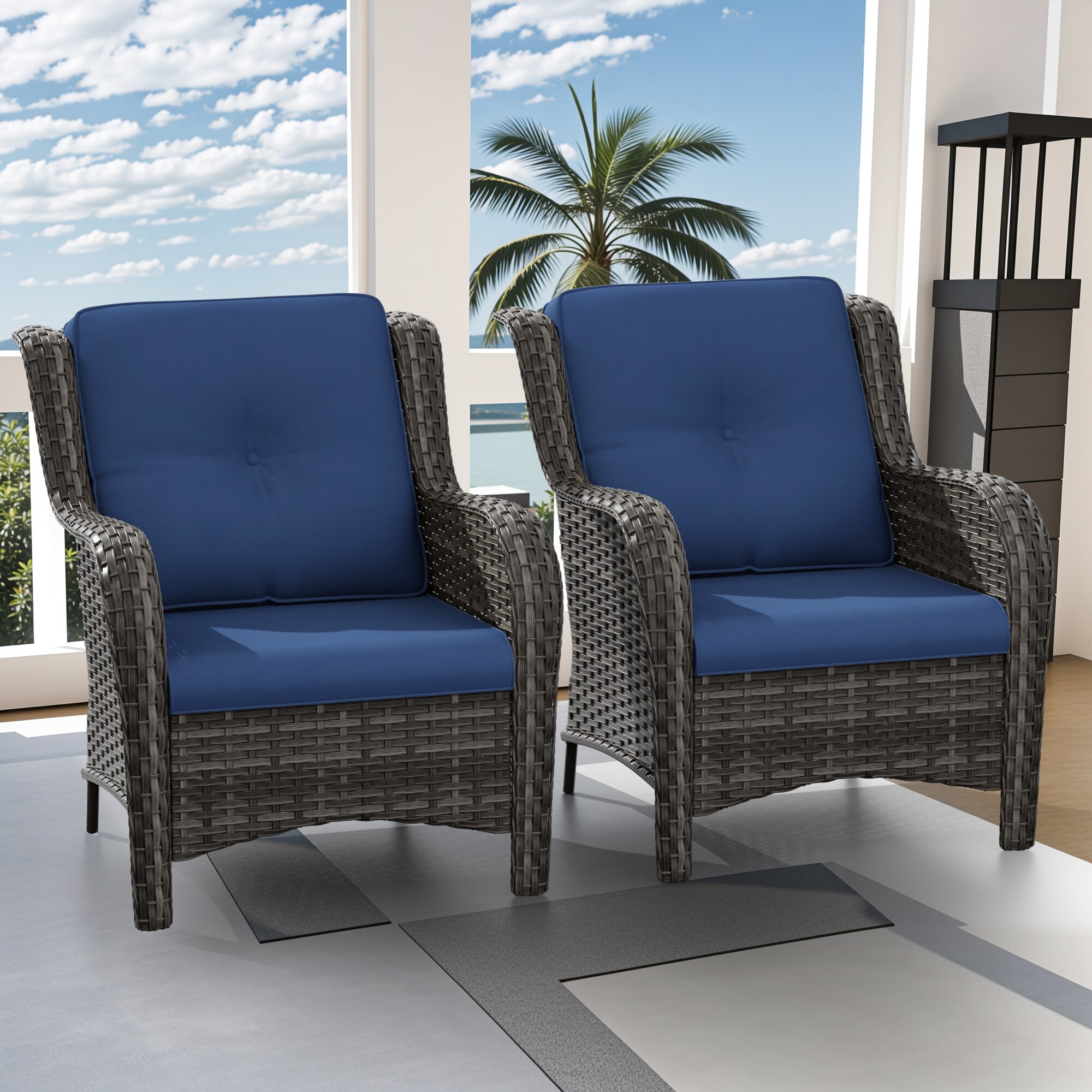 Gardenbee HGL-M08-BLU Patio-Chairs - View #7