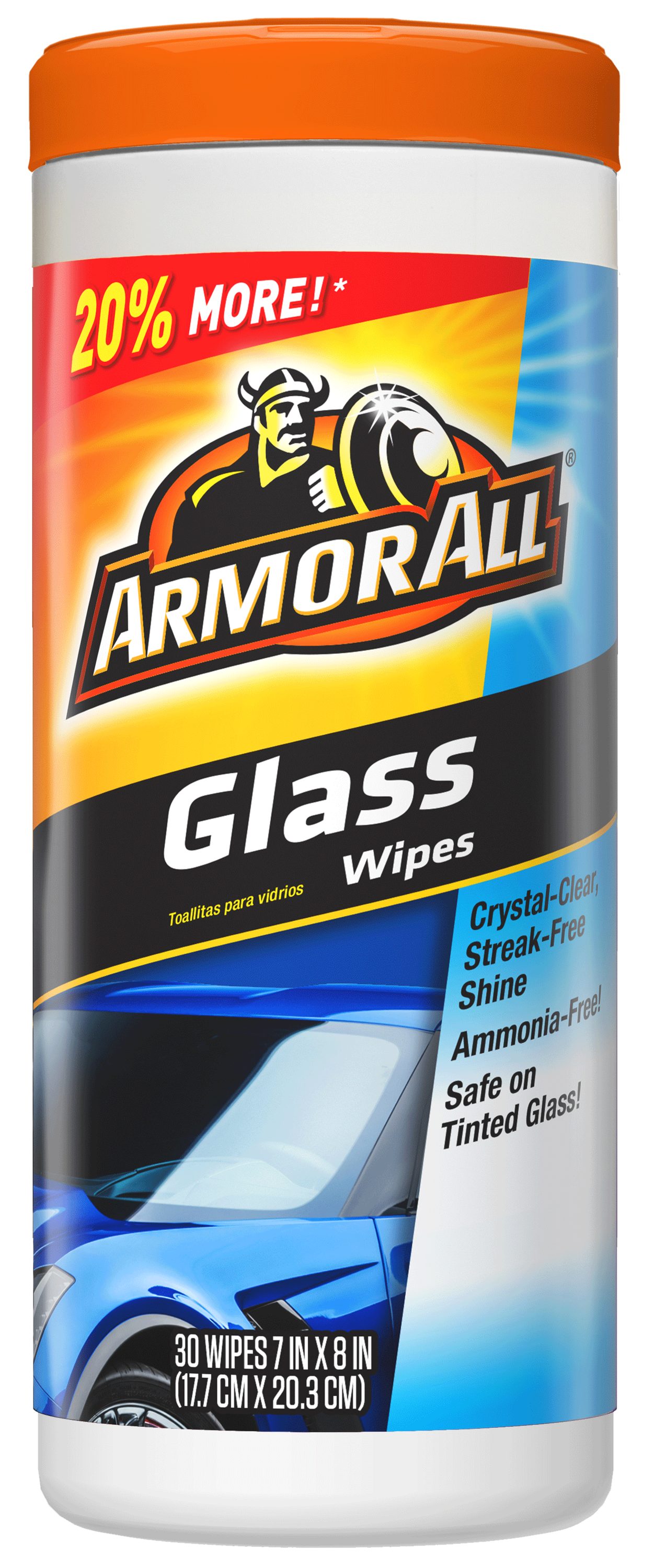  Armor All Protectant Wipes and Glass Wipes by Armor All, Car  Cleaning Wipes and Car Glass Wipes, 30 Count Each, 2 Pack : Automotive