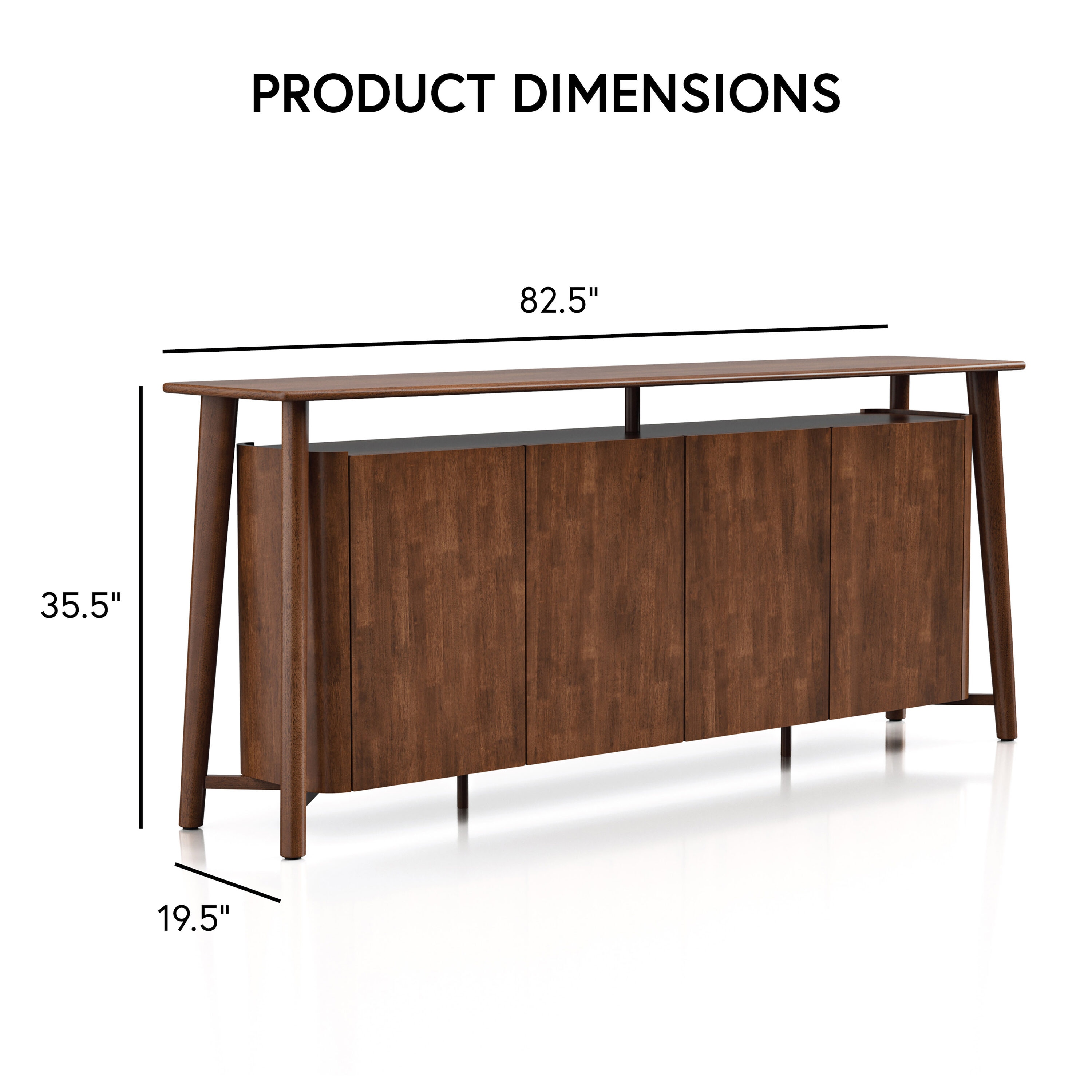 Furniture of America IDF-30004WN-SV Dining-Kitchen-Storarge - View #3