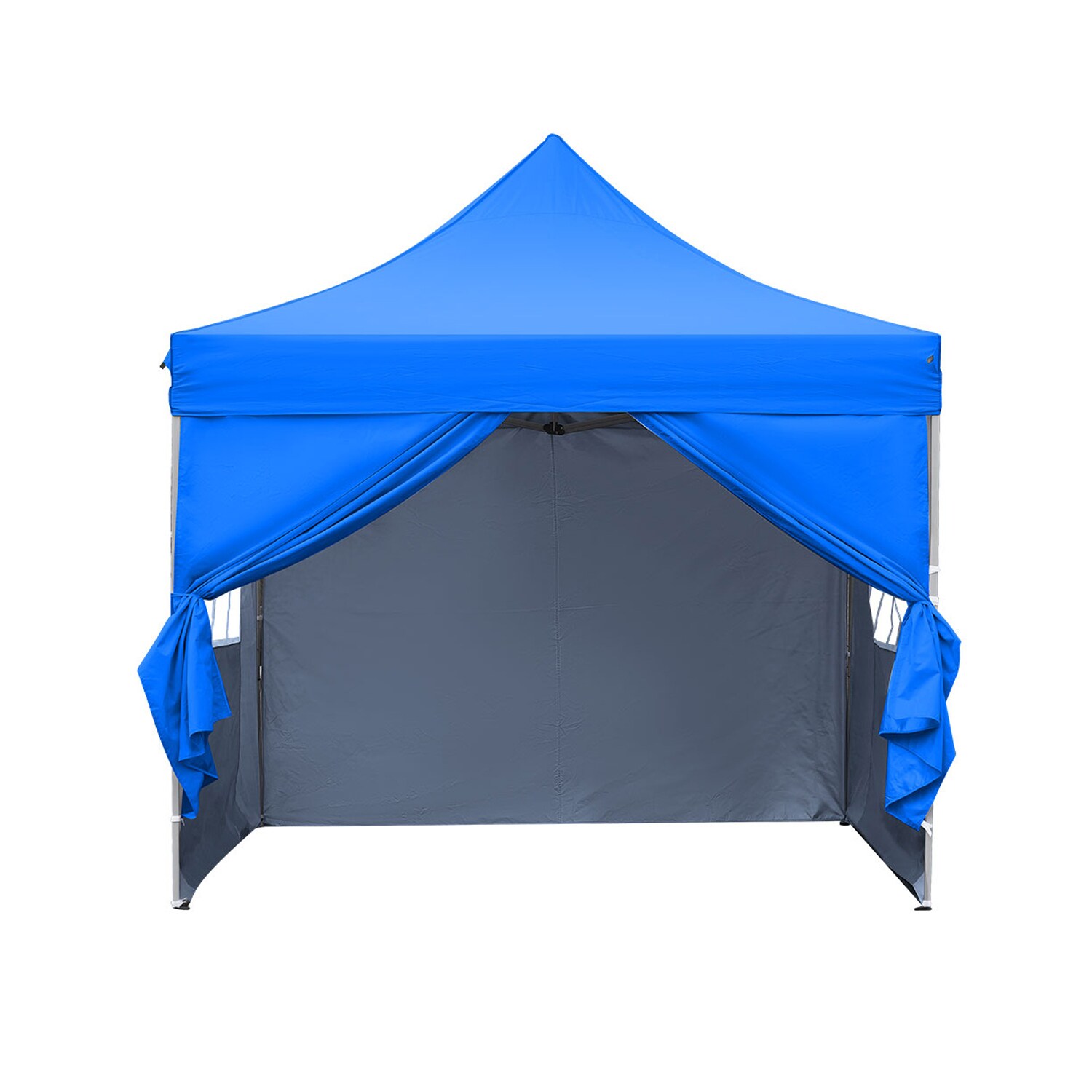 GDY 10-ft x 10-ft Square Blue Pop-up Canopy in the Canopies department ...