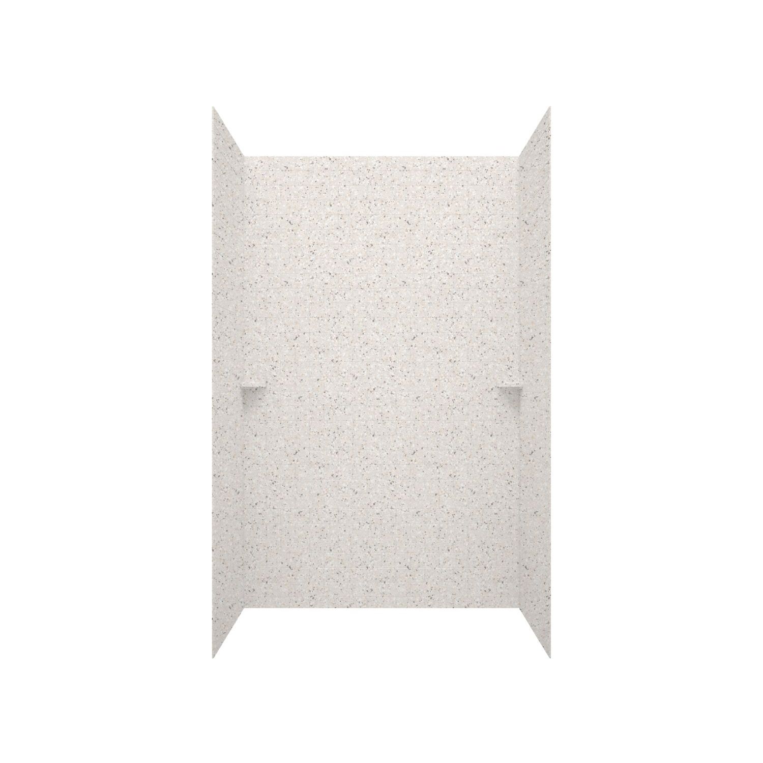 62-in W x 36-in D x 72.5-in H Bermuda Sand (040) 3-Piece Glue Up Alcove Shower Panel Kit in Brown | - SWAN STMK72-3662-040