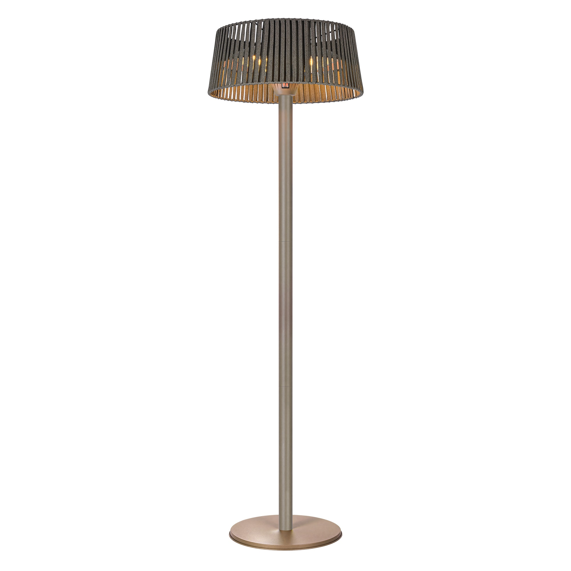 LTMATE 5100 -BTU 1500 -W Floorstanding Mocha Steel Electric Patio Heater