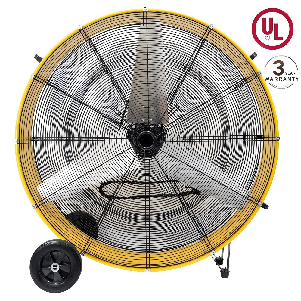 Maxcuum 44-in High Velocity Indoor Industrial Fan, in Yellow