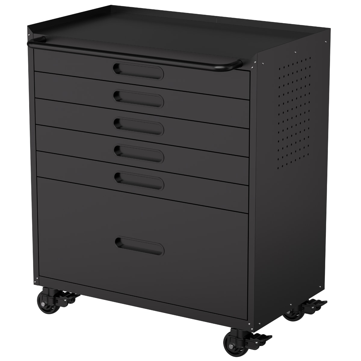 KEOKLE  Rolling Tool Chest with 6 Drawers Mobile Garage Cabinet Organizer Heavy Duty Steel for Garage and Auto Repair