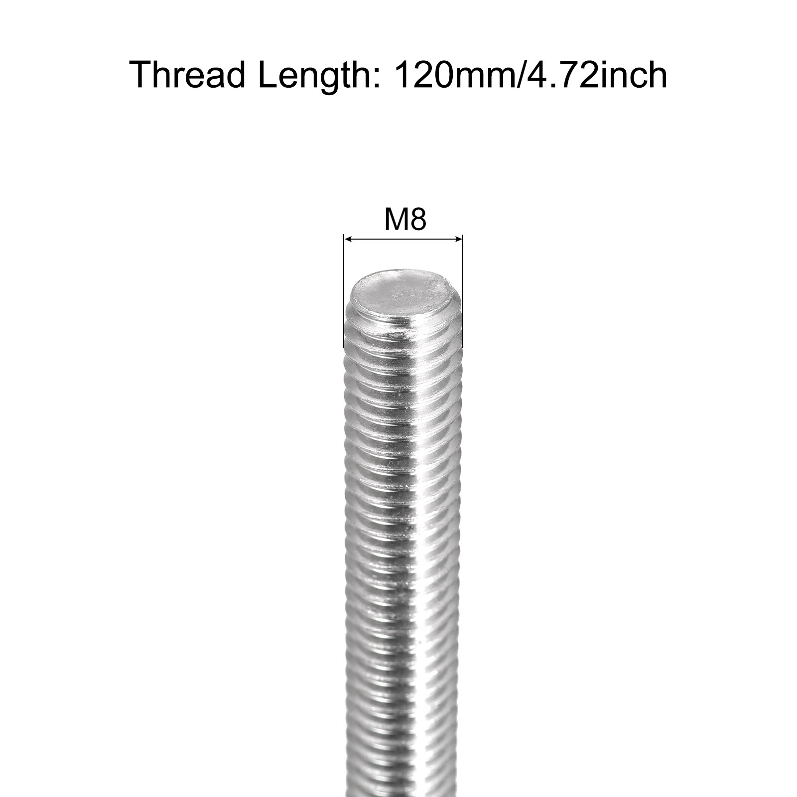 Unique Bargains S26031900UX2308 Threaded-Rod - View #2