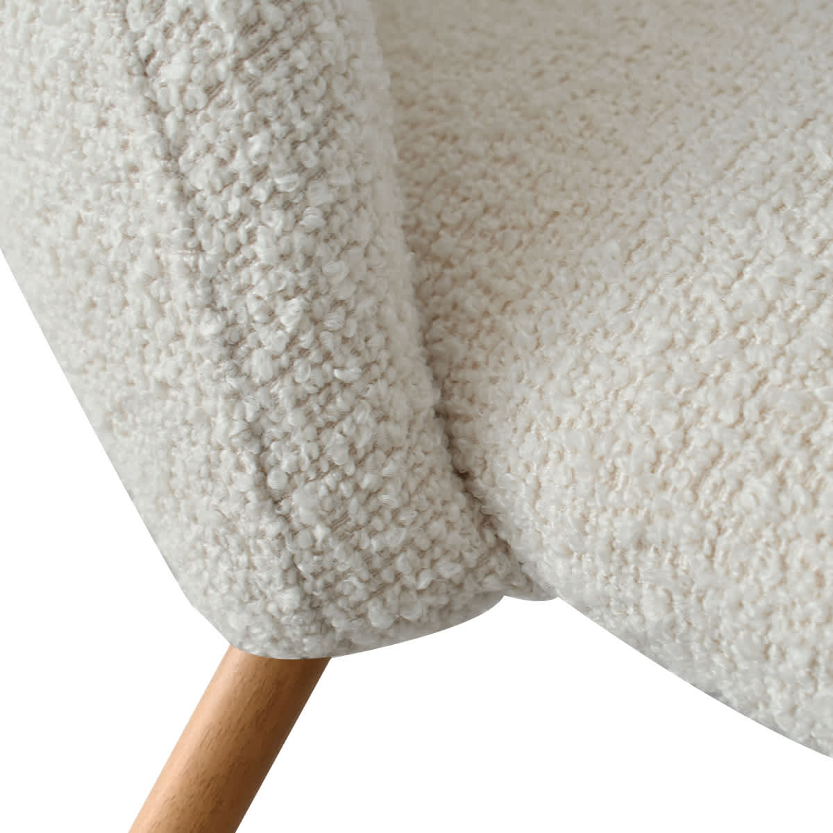 Maison Boucle EDWIN-CHR-BO-BEIGE-2 Dining-Chairs - View #6