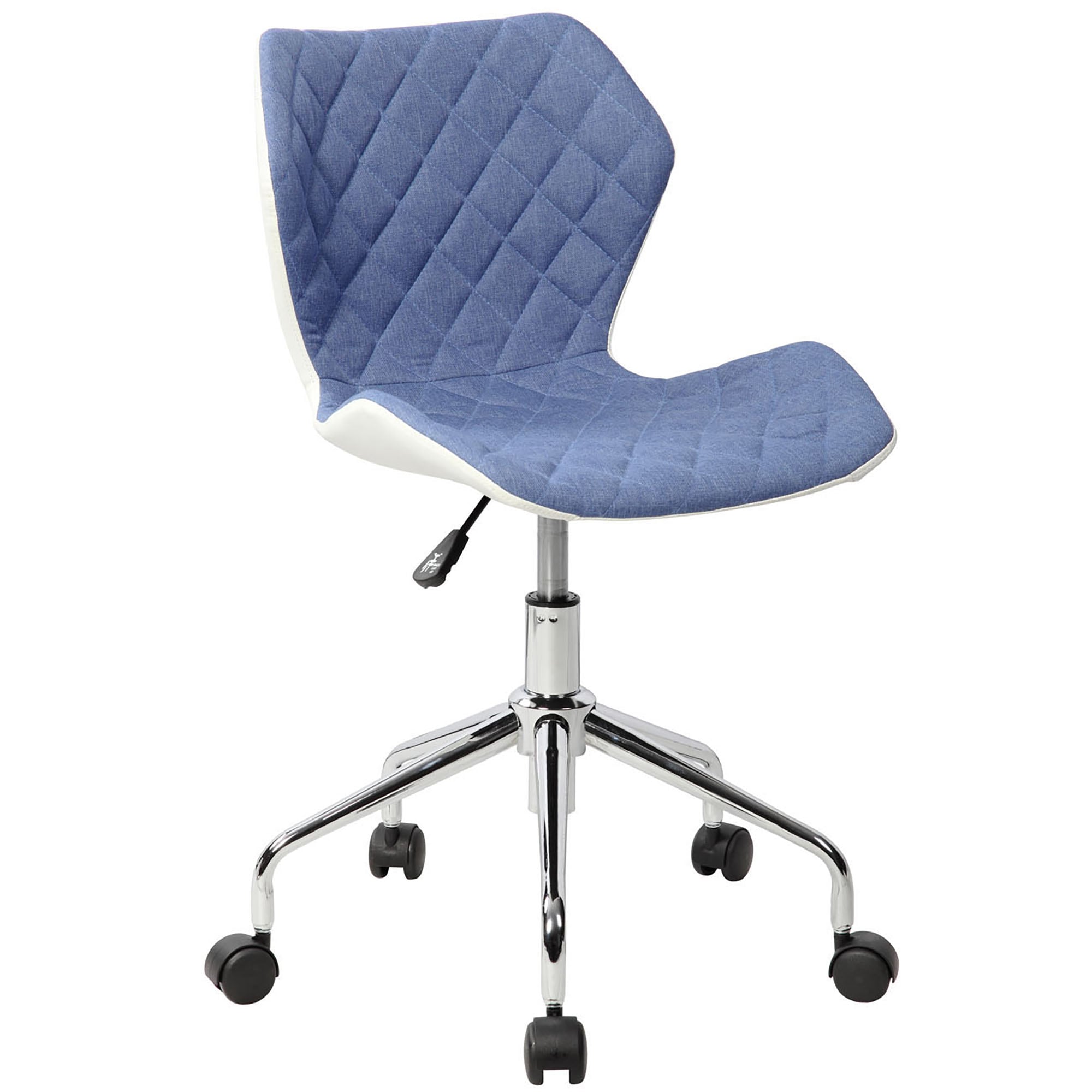 CASAINC WF-LANG5001-YE Blue Contemporary Ergonomic Adjustable Height Swivel Cotton Manager Chair
