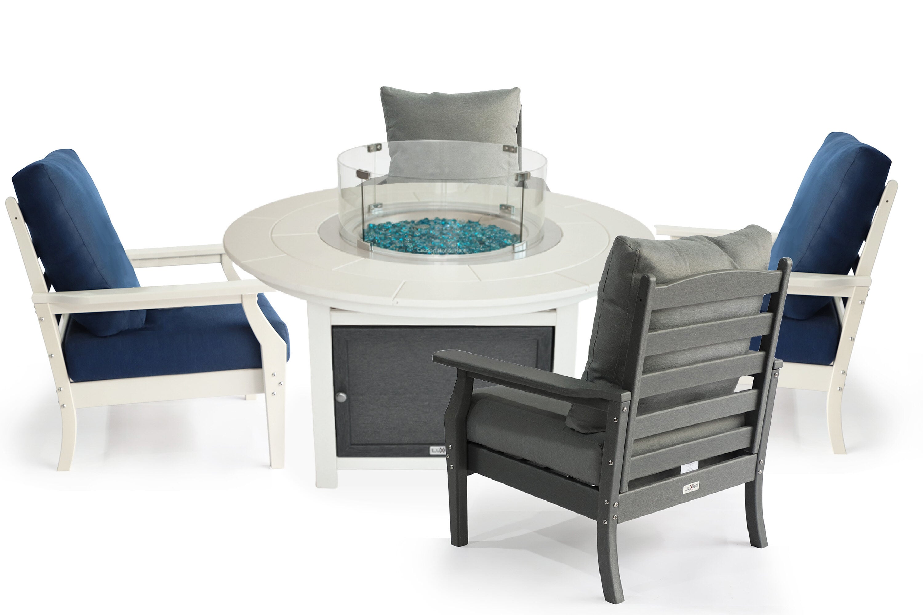 LuXeo 48-WGW-50-2W2G Patio-Conversation-Sets - View #2