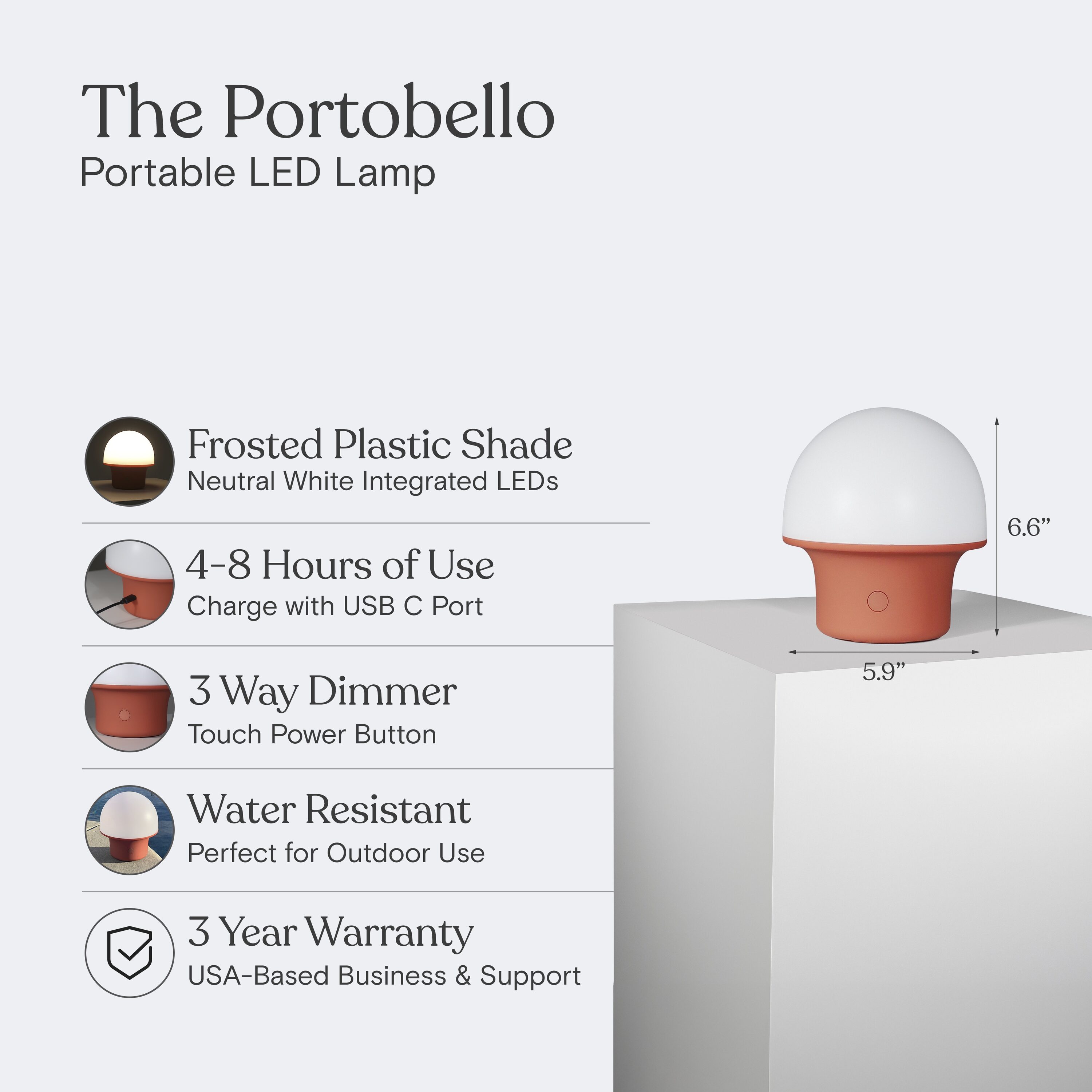 Brightech TL-PRTBL-RD Table-Lamps - View #3
