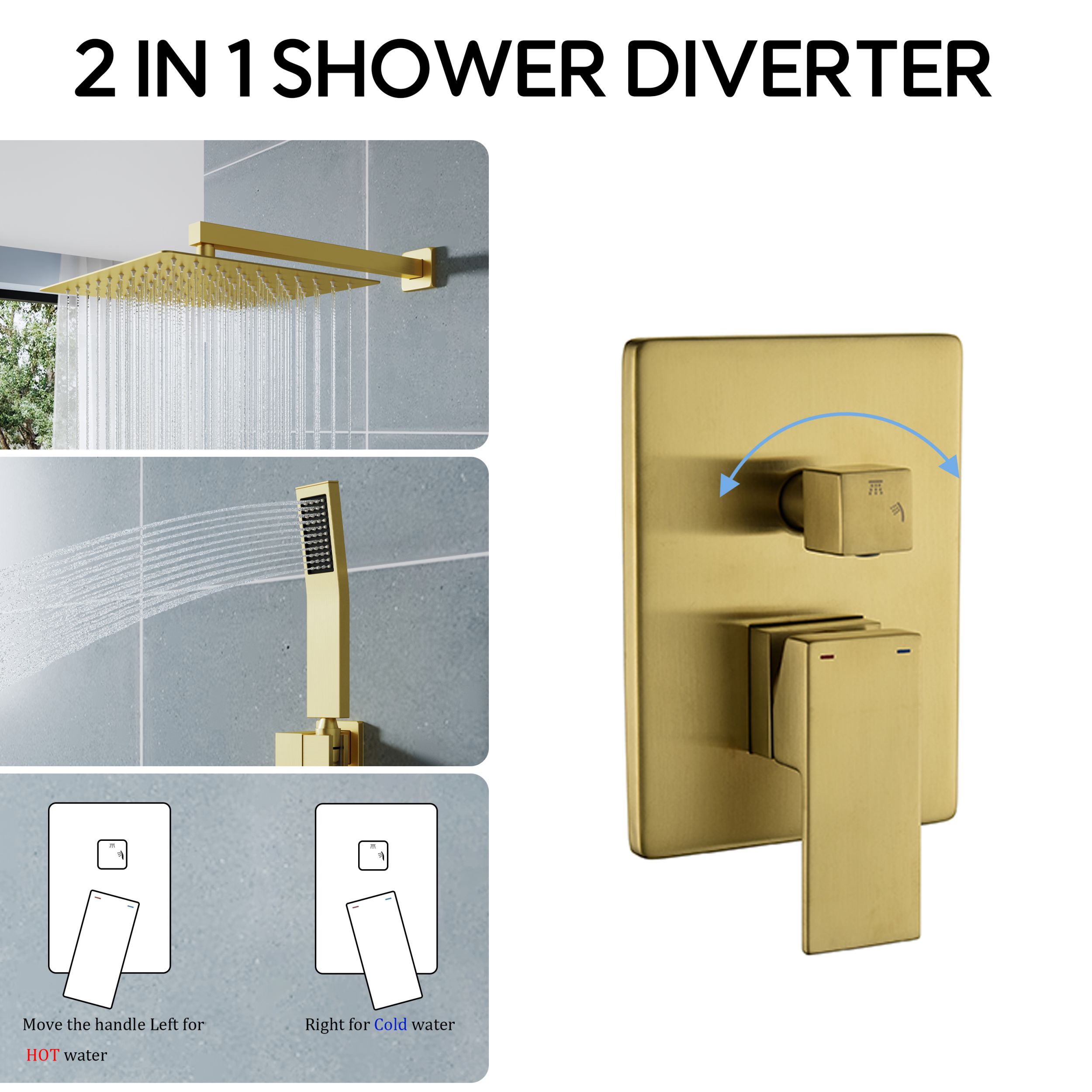 Poinic QZC-ST05S12BG Showerhead-Bar-Panels - View #6