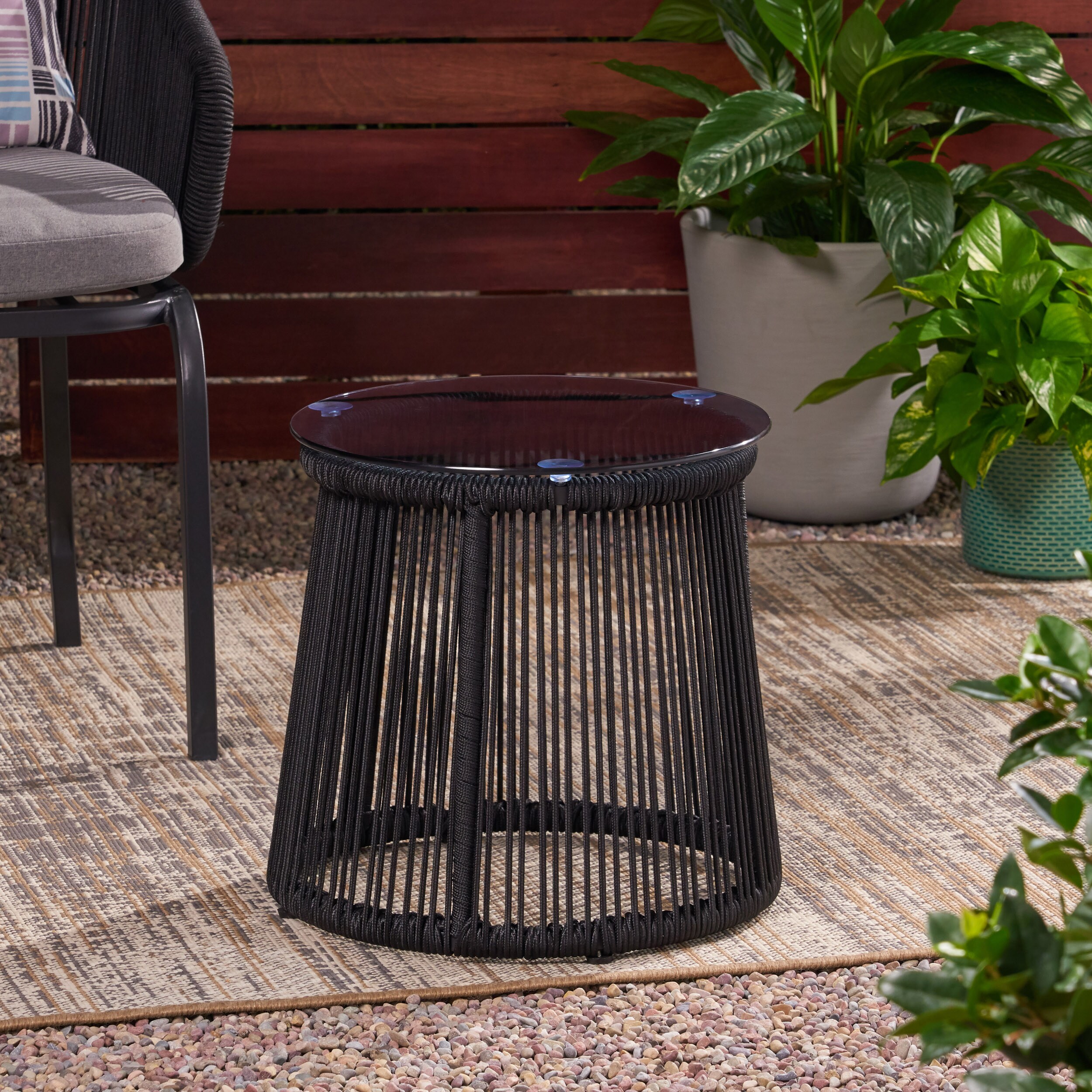 AHIOU HOME ZAAHG-67842.00BLKGS Garden-Stools - View #3