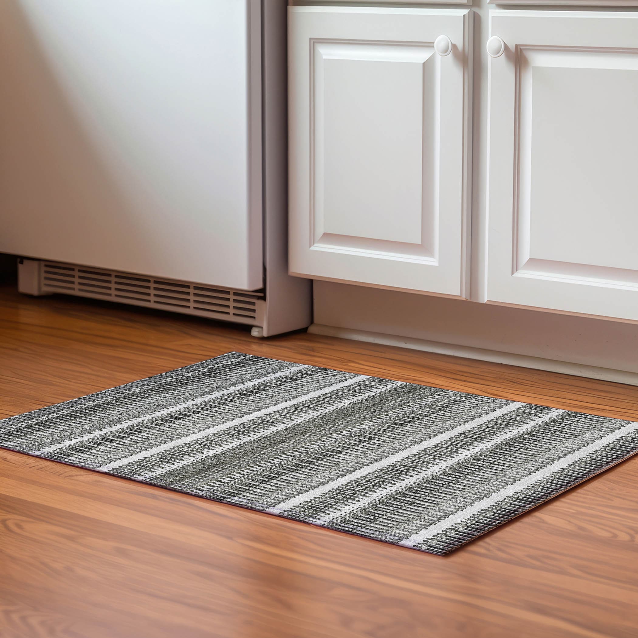 Addison Rugs AMF589GY20X30 Mayfield AMF589GY 2 x 3 (ft) Loomed Polyester Gray Rectangular Indoor Geometric Machine washable Area rug