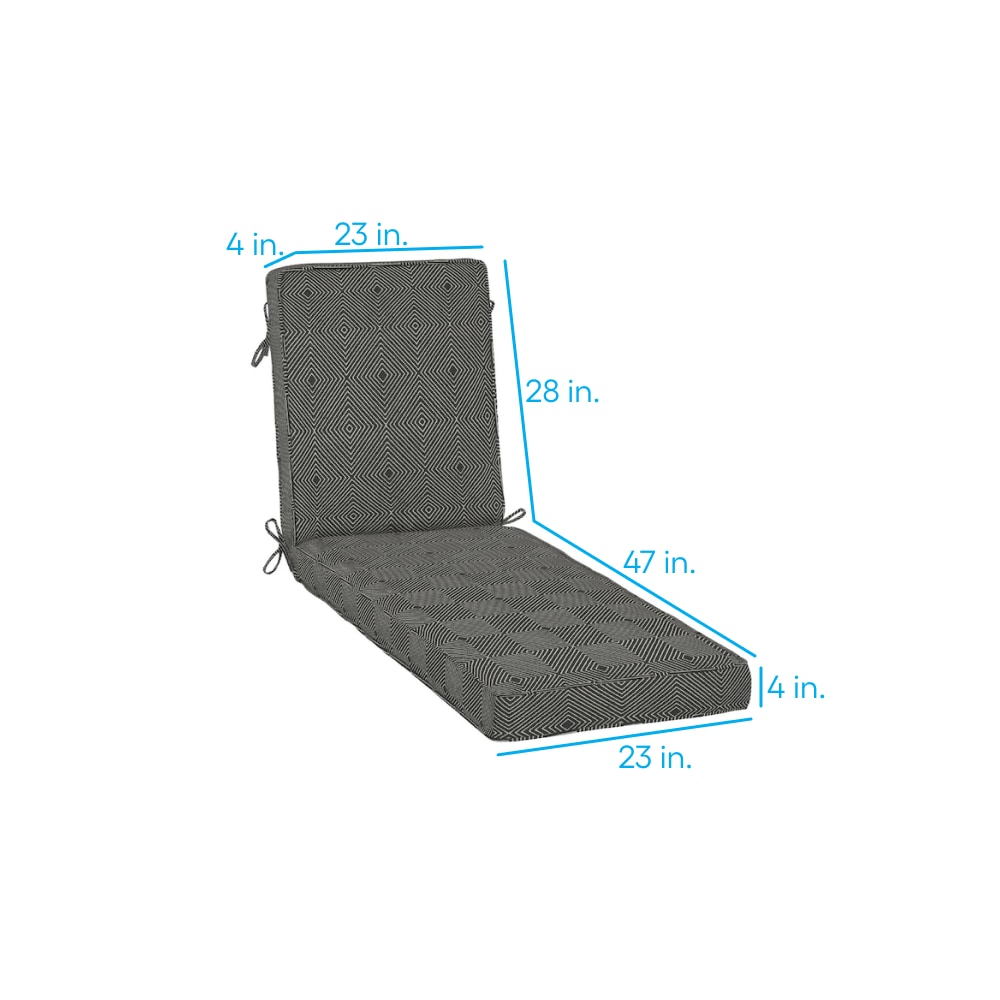 allen + roth with STAINMASTER XQ0AH01B-D9C1 Patio-Furniture-Cushions - View #2