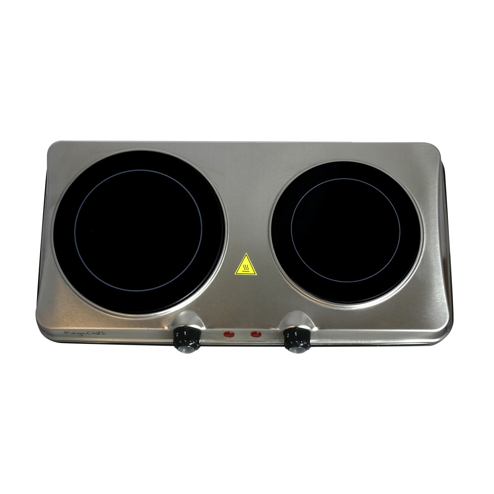 MegaChef 11-in 2 Burners Coil White Electric Cooktop in the Electric  Cooktops department at