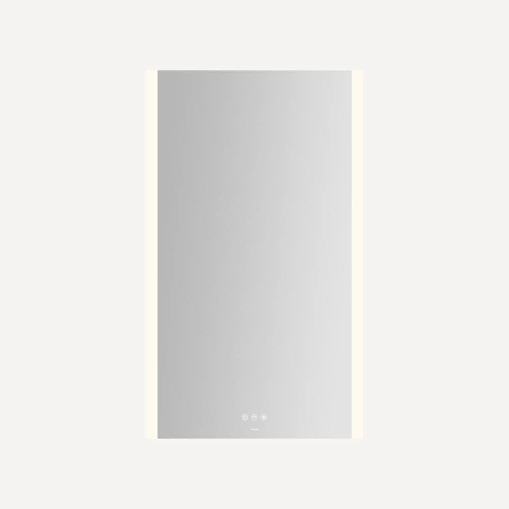 Robern  IM2440RSFPDT Instinct 231/8 InchW x 391/4 InchH Rectangular Flat Frameless Wall Mounted Bathroom Mirror with LED Lighting
