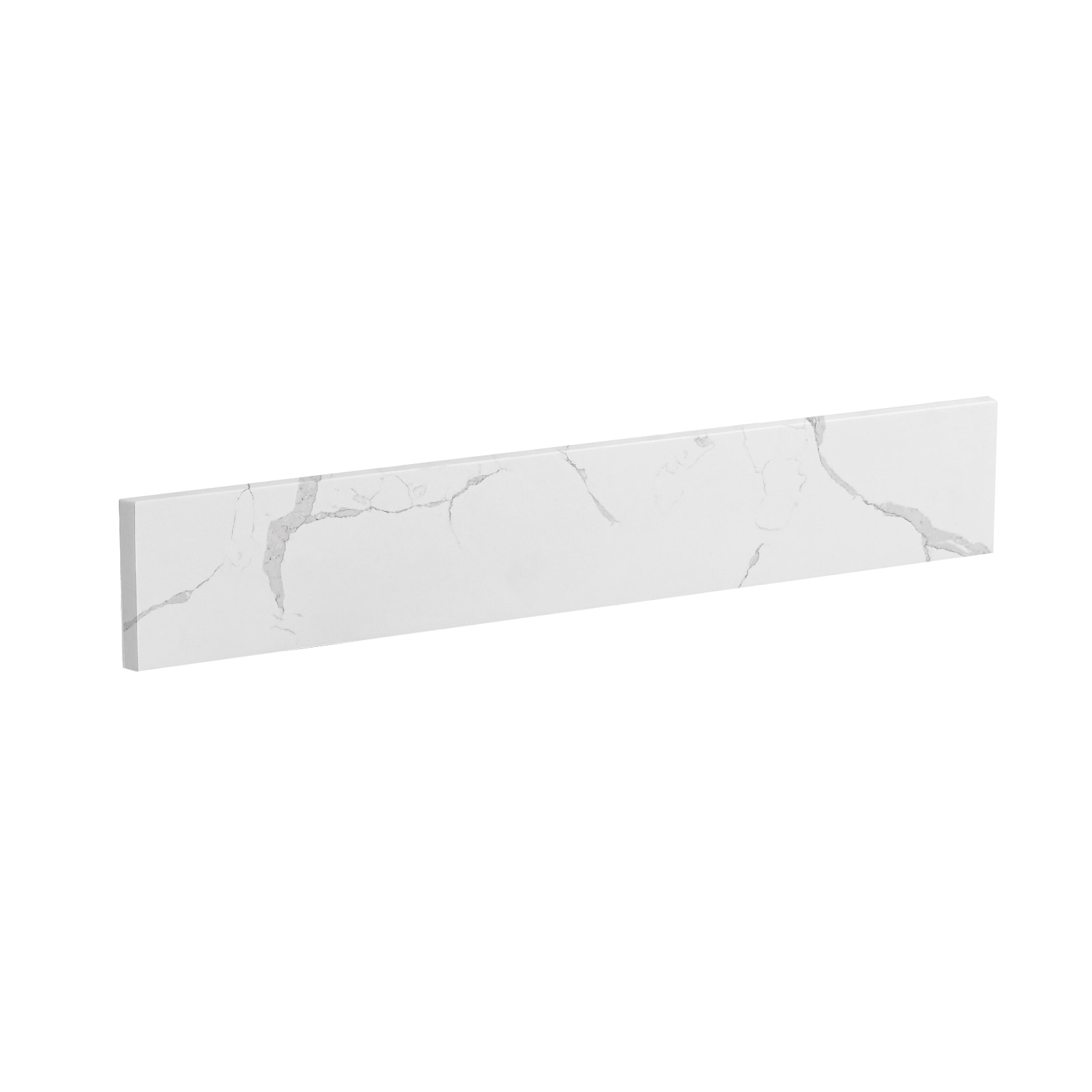 UCLIMAA 21 Inch White Quartz Sidesplash for Bathroom Vanity Top