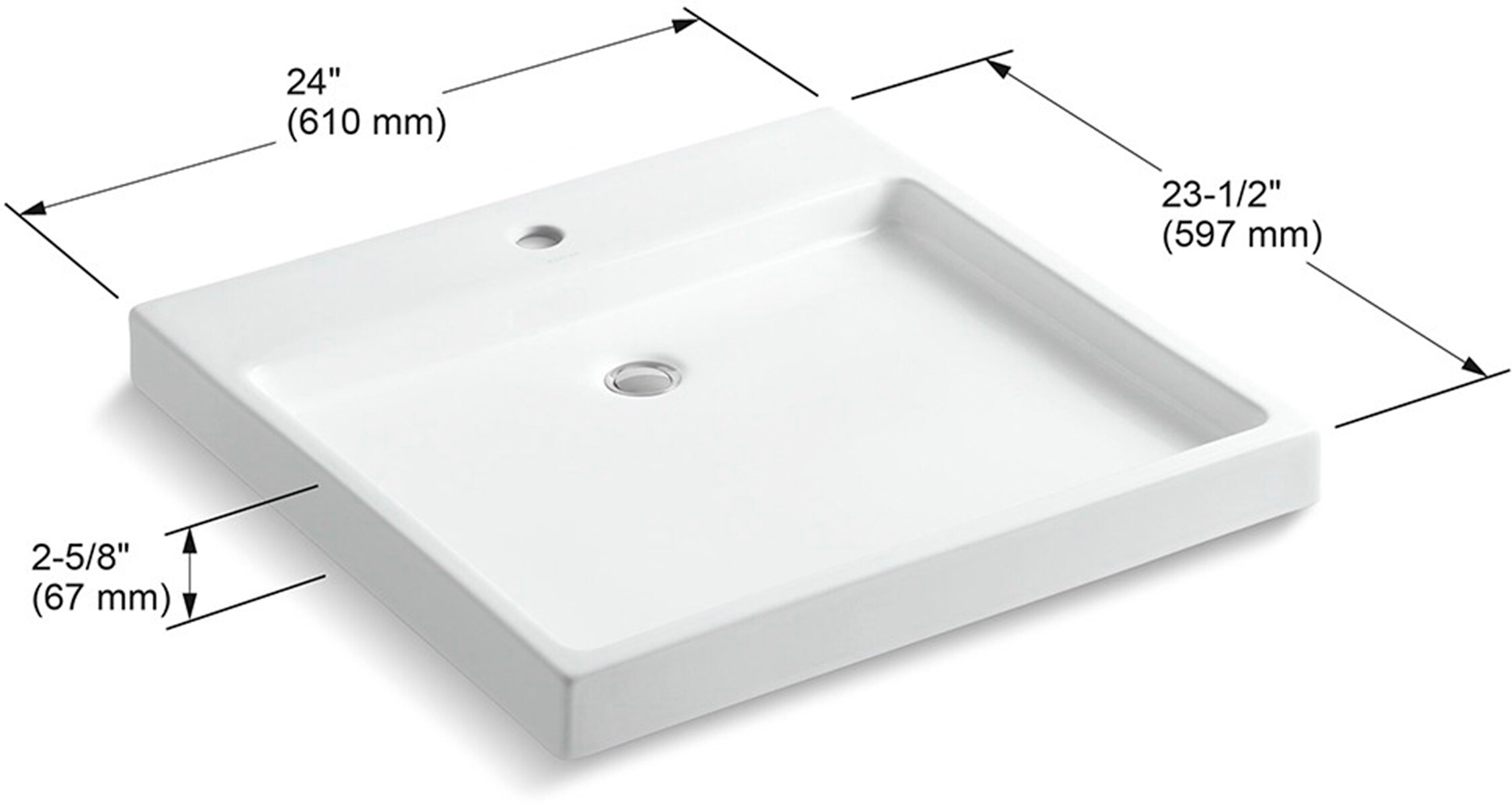 KOHLER 2314-1-0 Bath-Sink - View #2