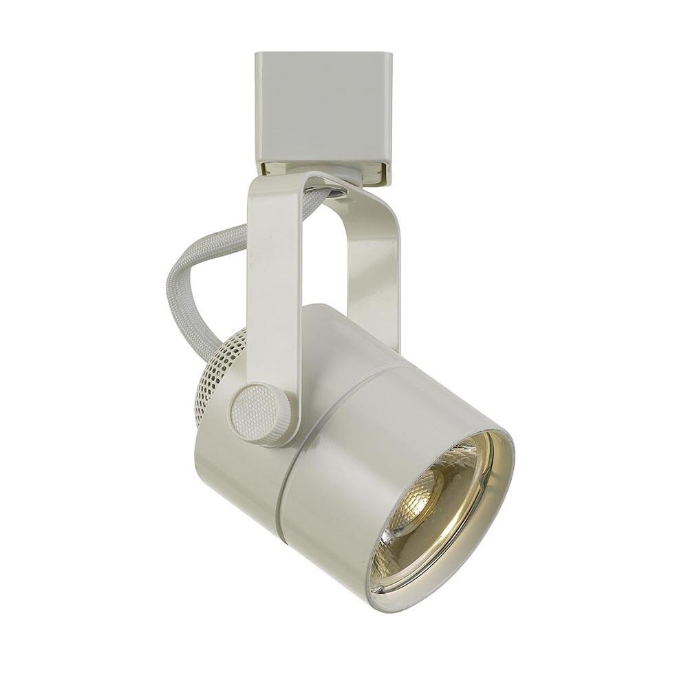 Cal Lighting HT-611M-WH Track head 1-Light Dimmable White Roundback Head(s) Track Lighting Head