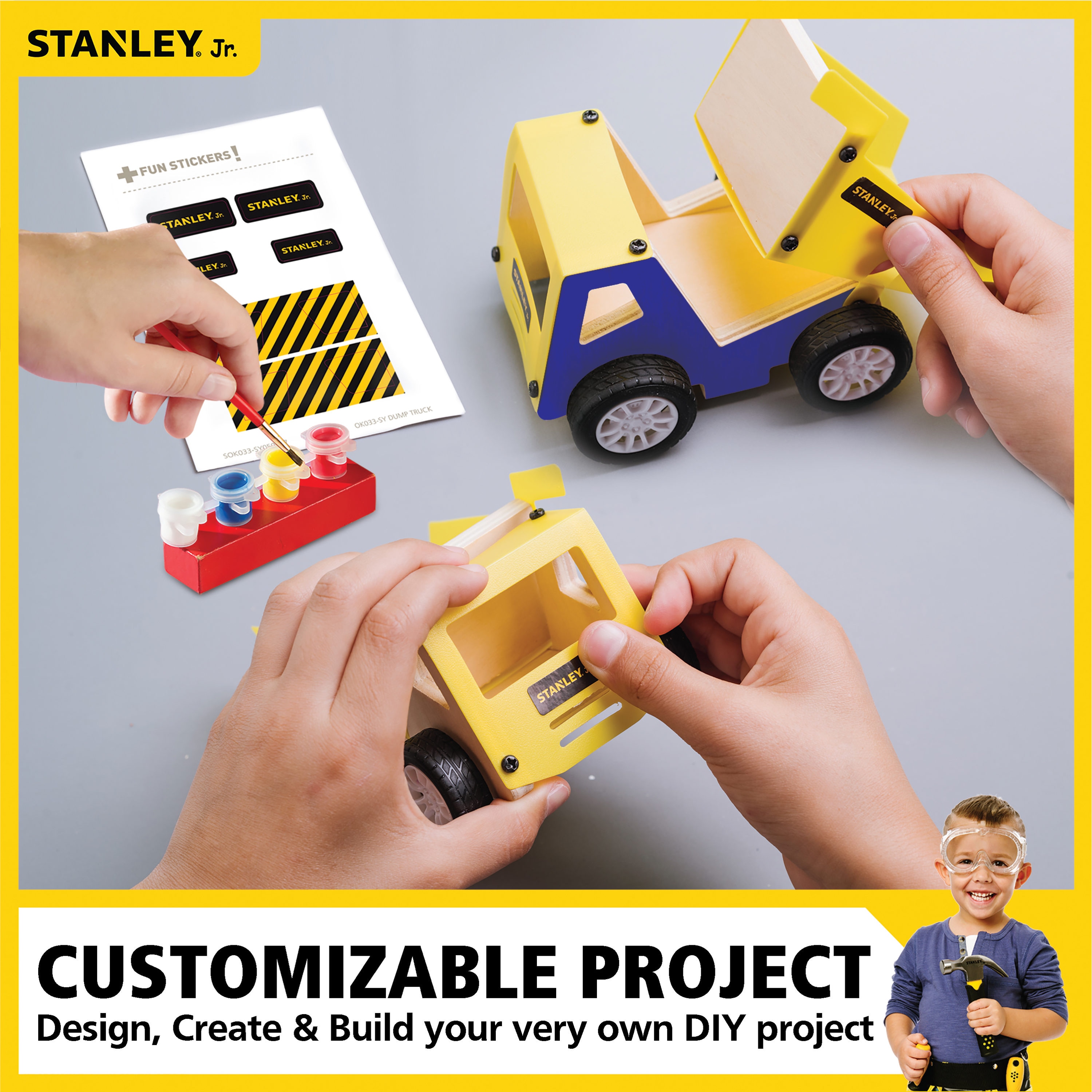 Stanley Jr. OLOK033-SY Kids-Woodworking-Project-Kits - View #7
