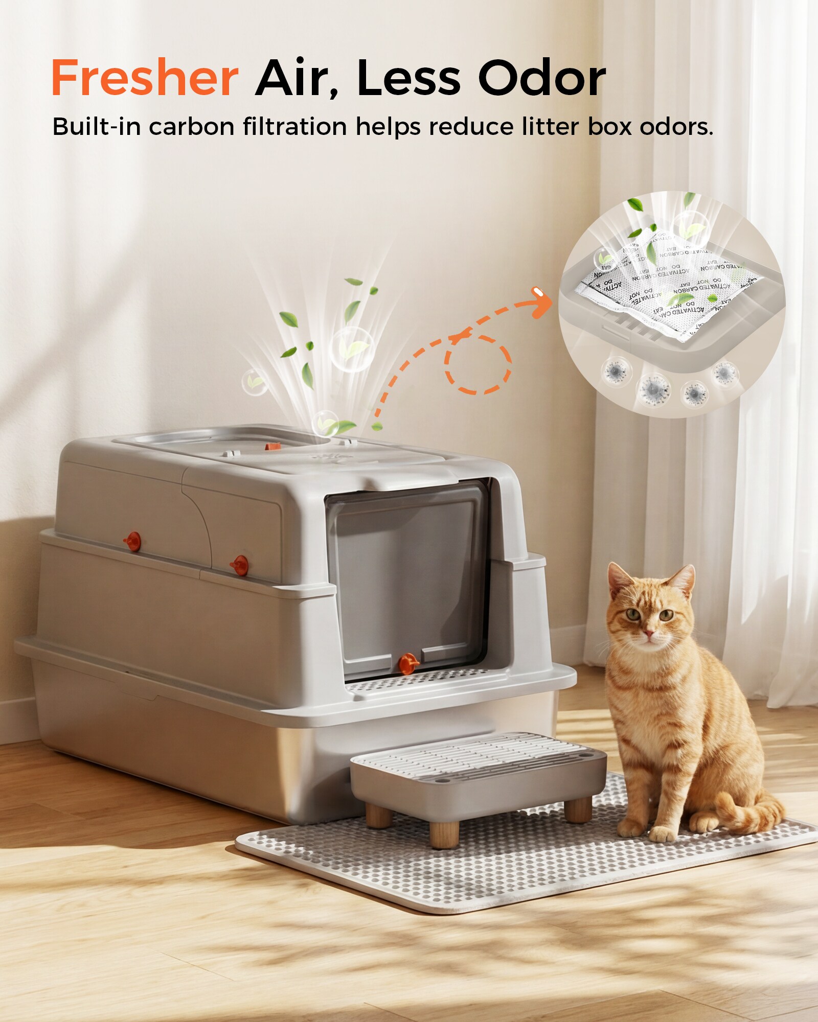 GTPLAYER LOWE-ACB08-GY-XXXL-1 Cat-Litter-Box - View #3