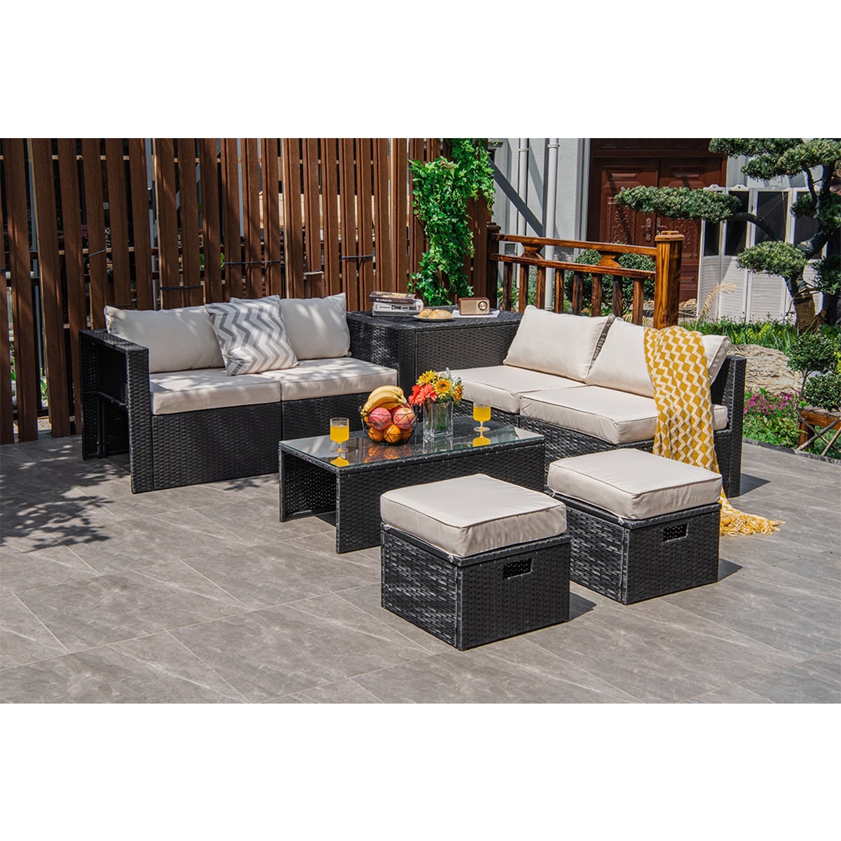 WELLFOR OUG68605WH+ Patio-Conversation-Sets - View #3