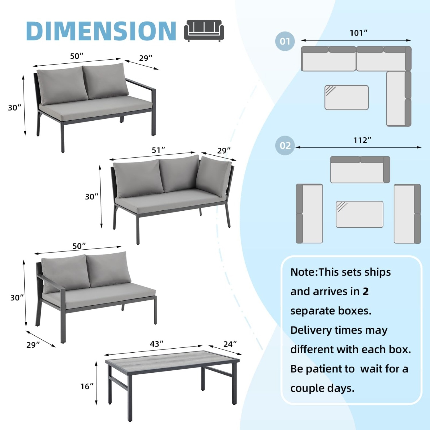 AECOJOY 16500GR-LS01 Patio-Sofas-Daybeds - View #6