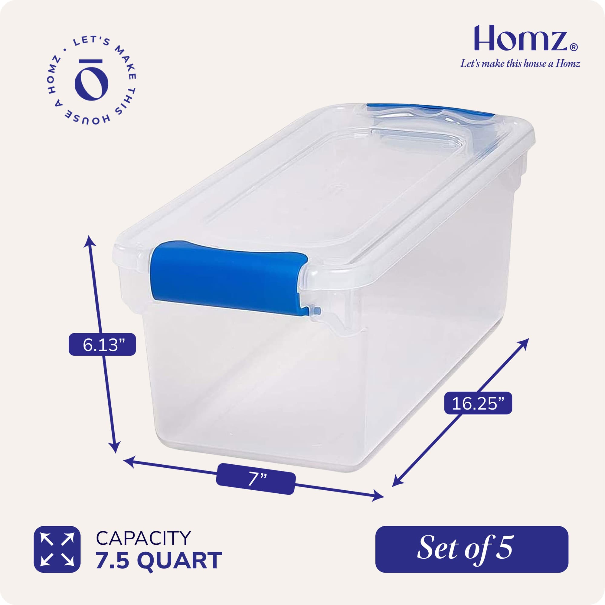 Homz Products 252648 Plastic-Storage-Totes - View #4
