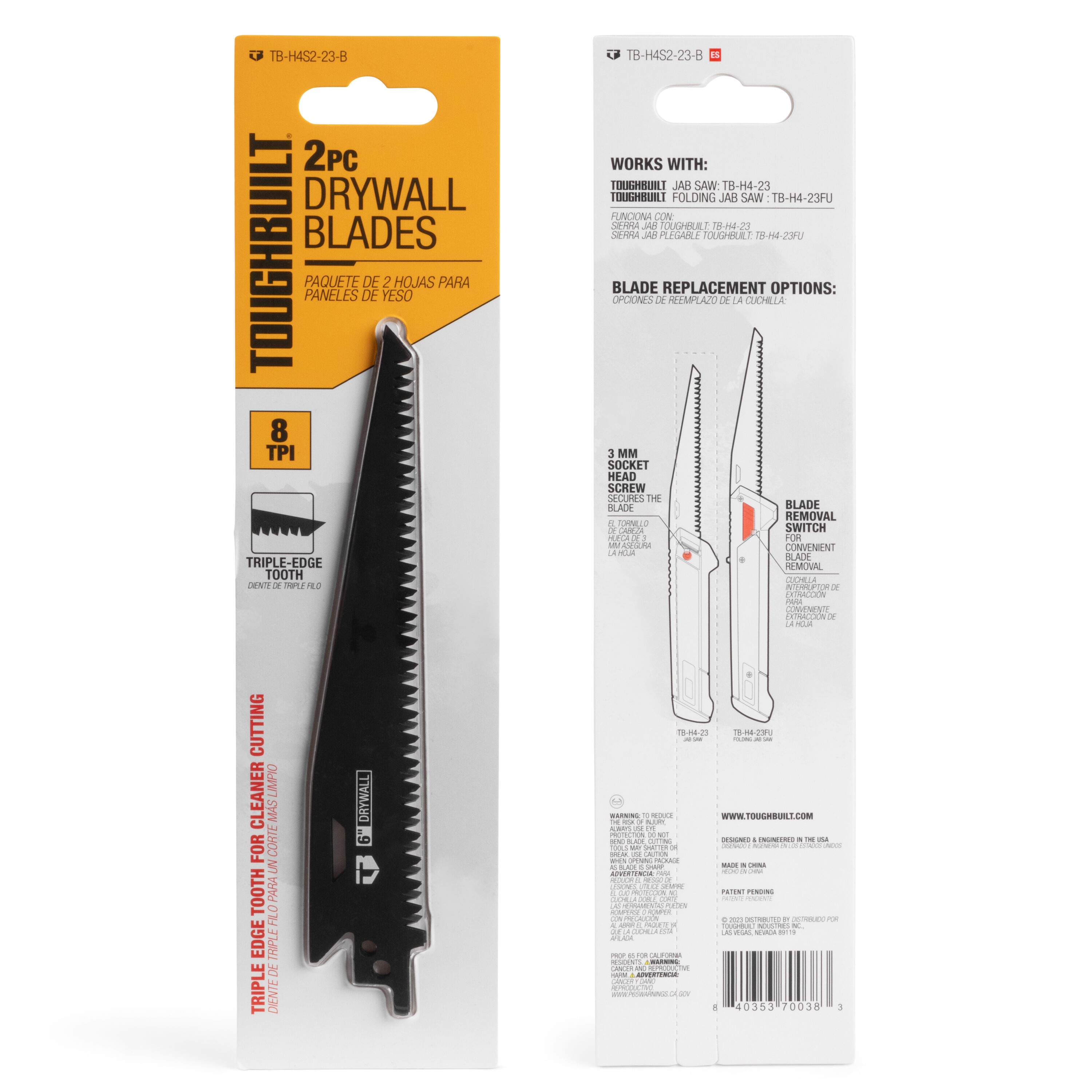 TOUGHBUILT TB-H4S2-23-B Hand-Saw-Blades - View #6