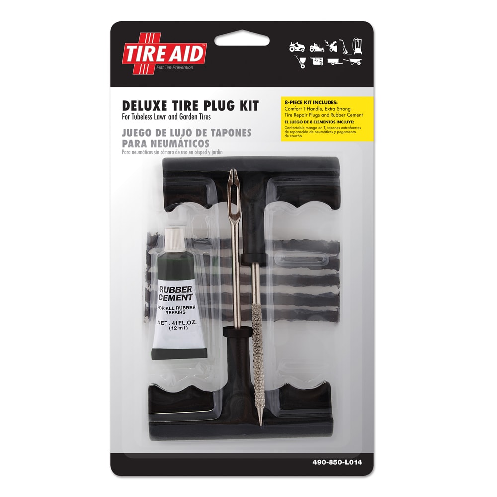 Monkey Grip Rubber Tire Repair Kit - 5 Patches, Rubber Cement, Buffer -  Small and Medium Patches Included in the Tire Repair Tools department at