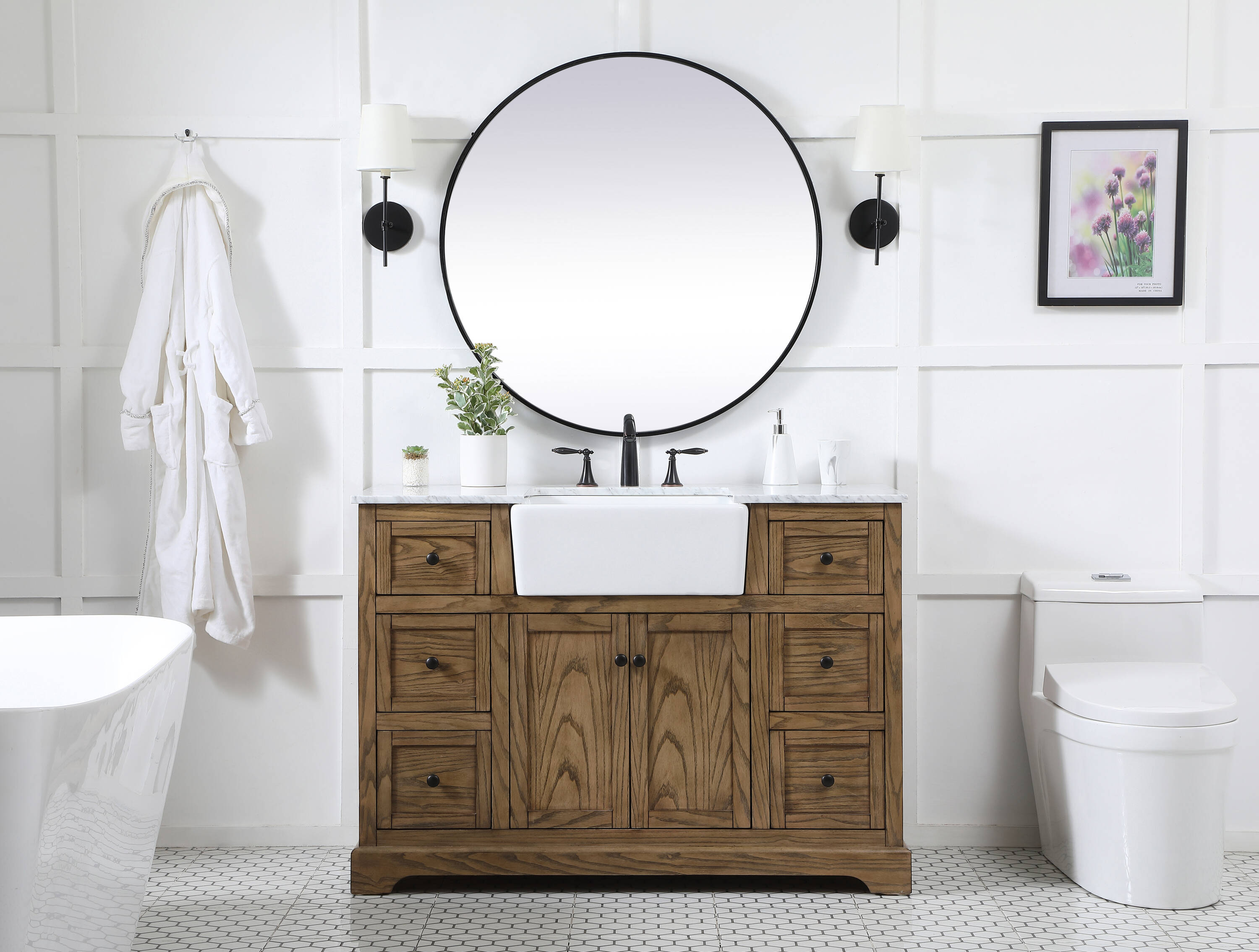 Elegant Decor HF180744DW Bath-Vanity-Combo - View #5