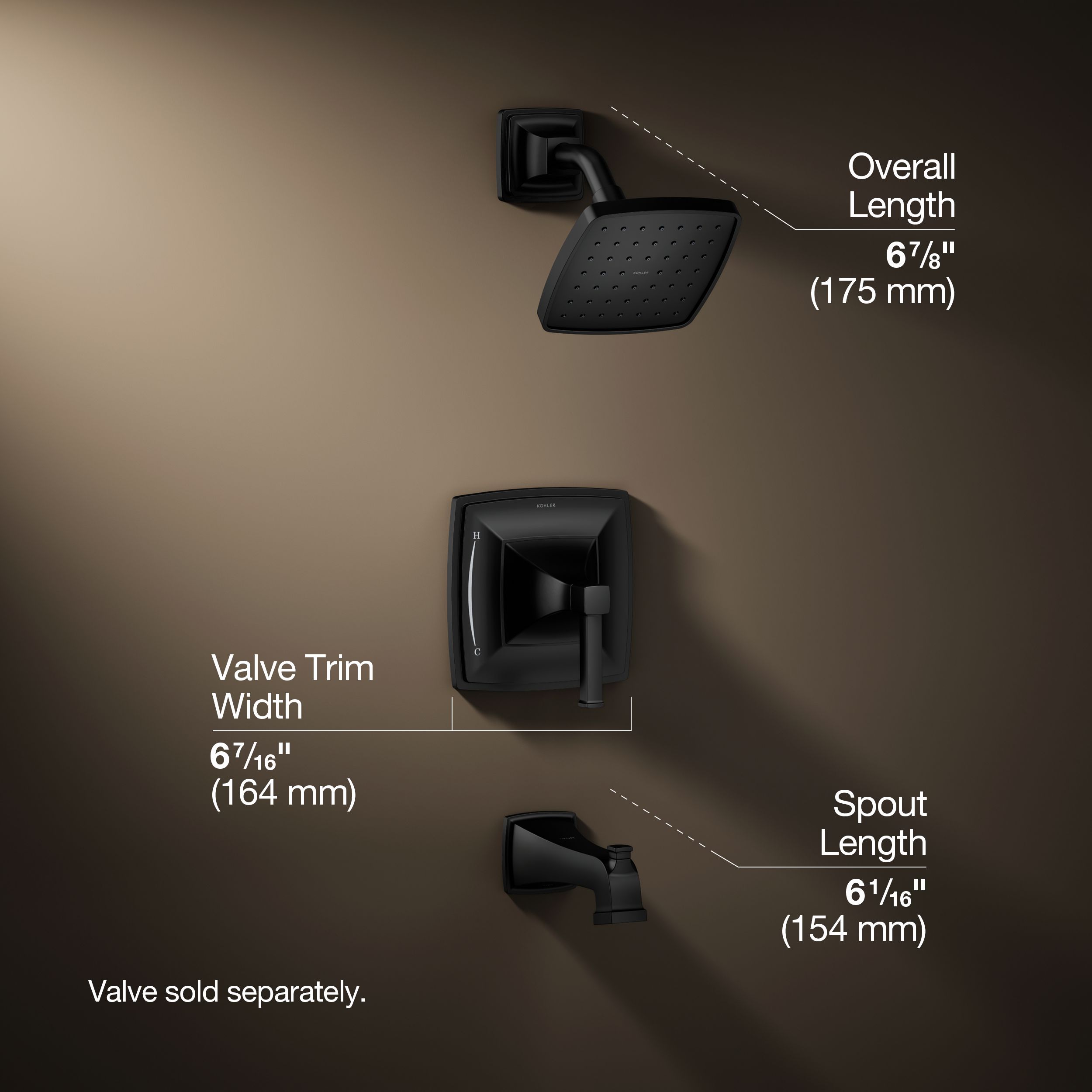 KOHLER TS27403-4-BL Tub-Shower-Faucets - View #3