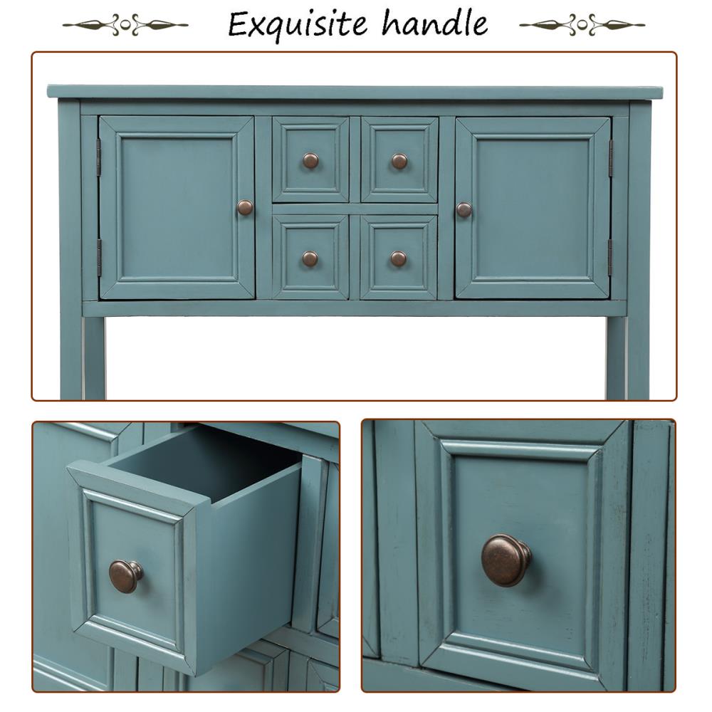 KINWELL Cambridge series buffet sideboard console table Modern Blue ...