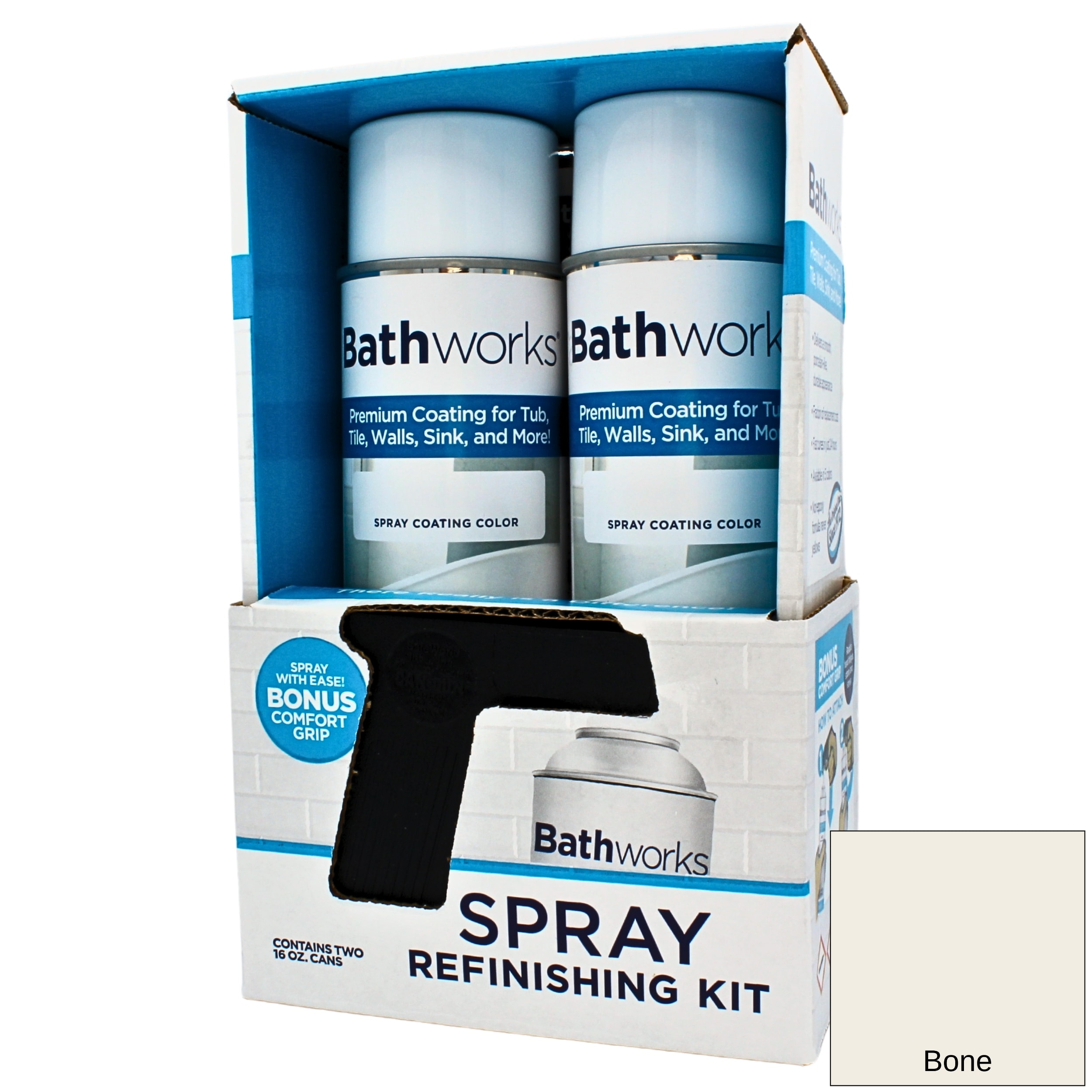 Bathworks Specialty Bone High-gloss Tub Tile Refinishing paint ( Spray can ) #BSP-003