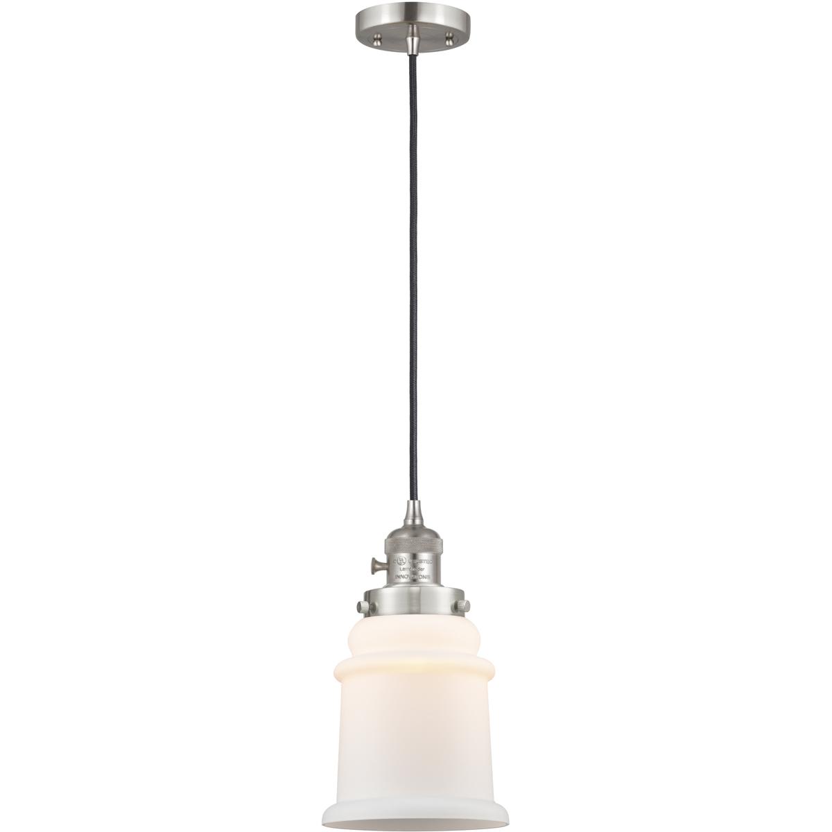 Innovations Lighting 2344560 201CSW-SN-G181-LED Franklin Restoration Canton Mini Pendant