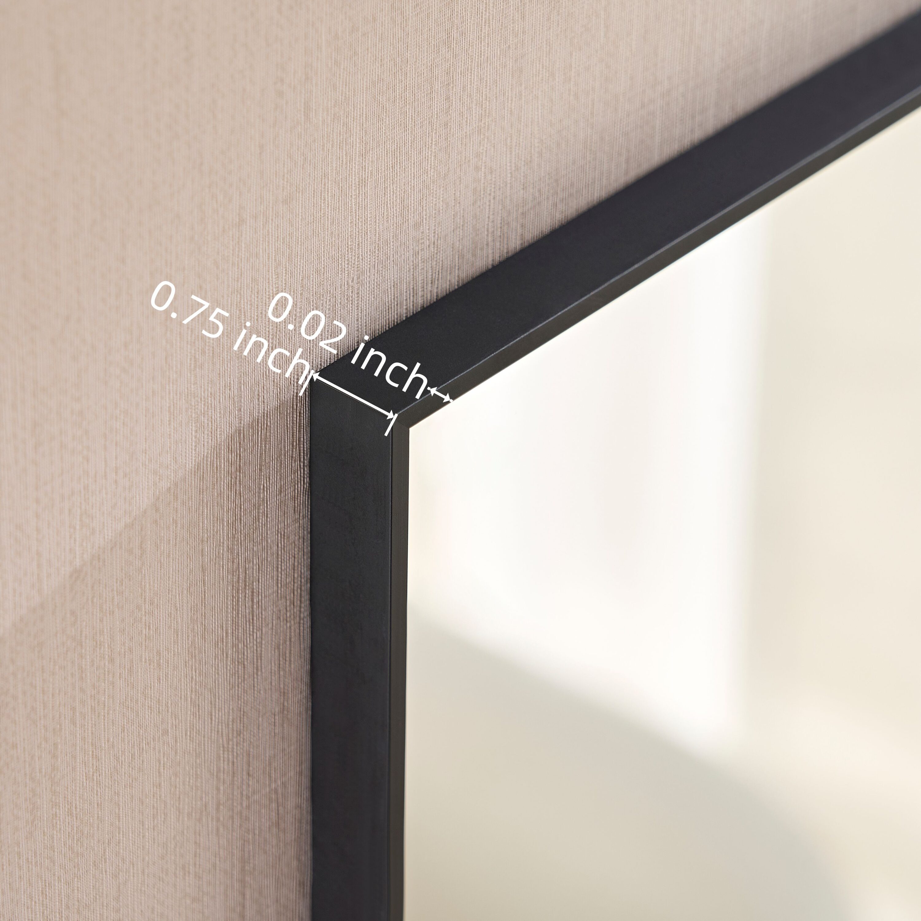 WELLFOR GIZBIT004Q Framed-Bath-Mirrors - View #4