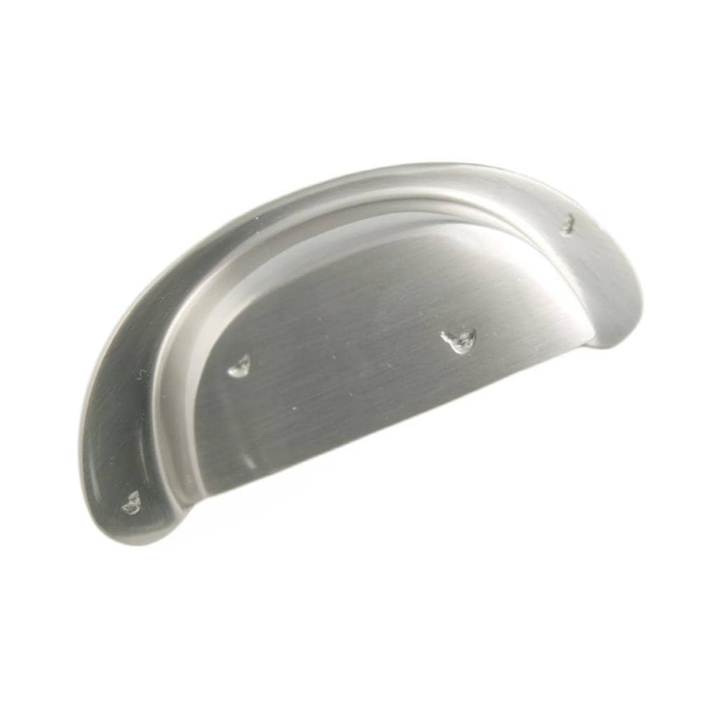 RK International 3-in Center to Center Satin Nickel Oval Cup