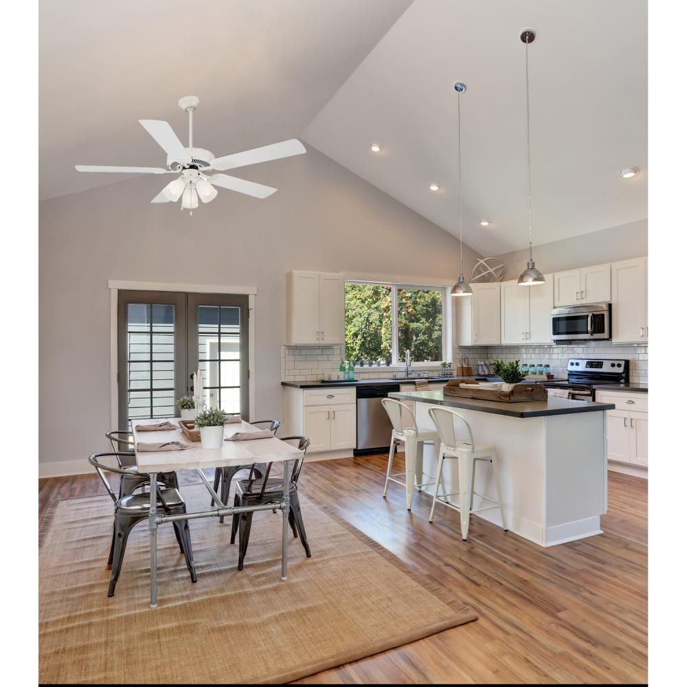 White 18-Inch Steel Ceiling Fan Downrod