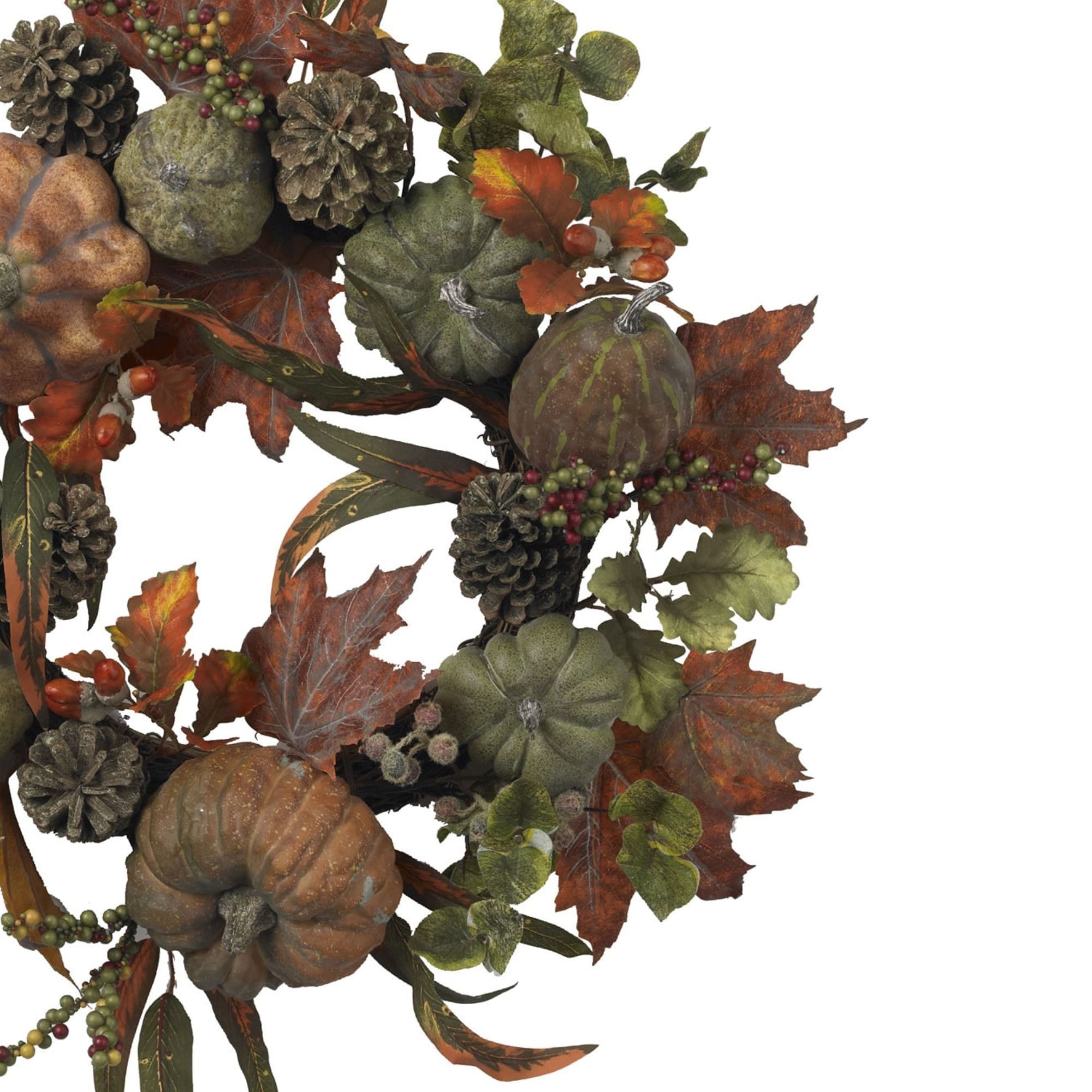 Nearly Natural 4902 Artificial-Thanksgiving-Wreaths - View #5