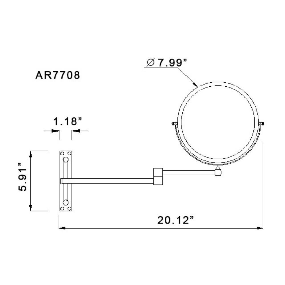 Nameeks NMKS AR7708-CR-3X Makeup-Mirrors - View #3