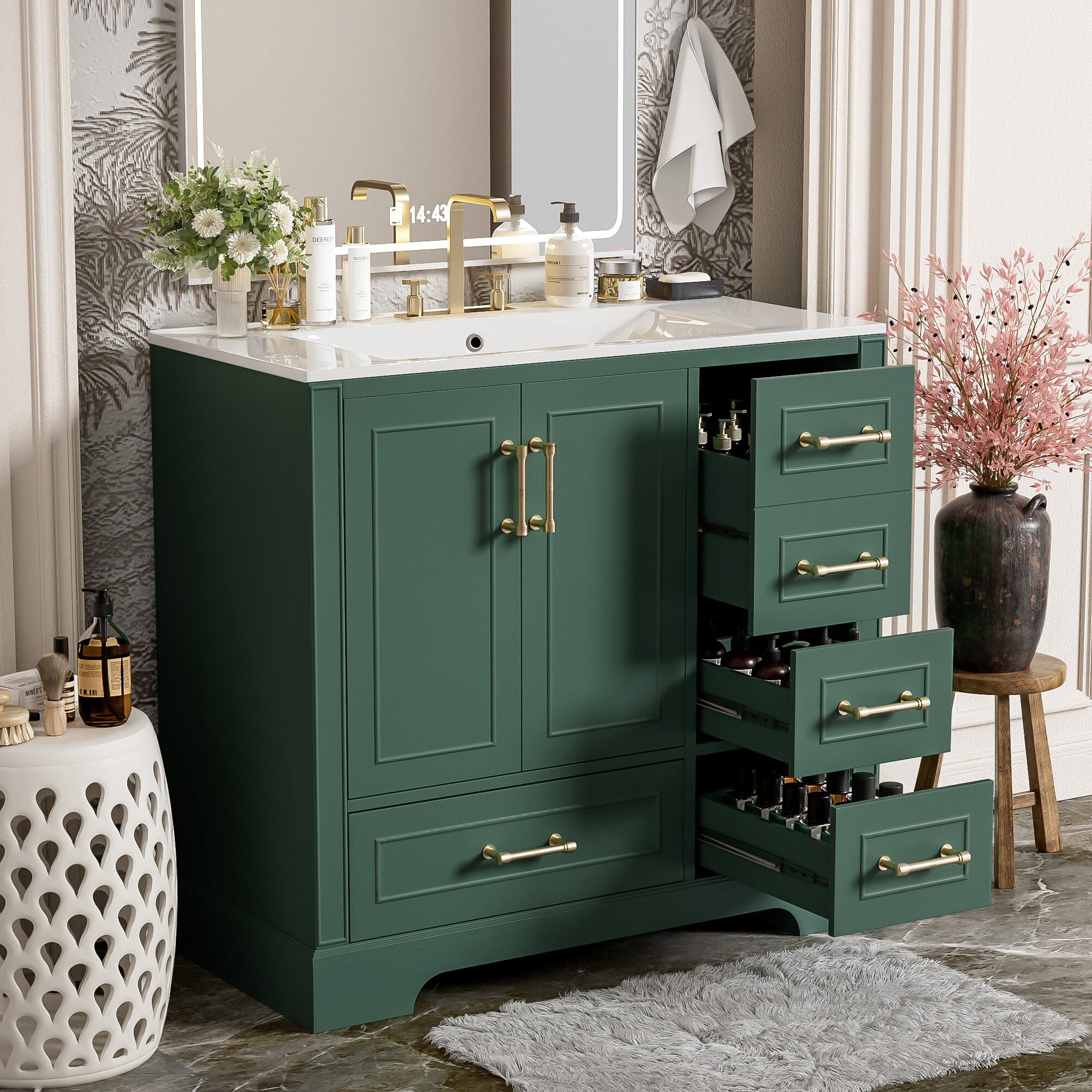 ModernLuxe L3P-N729P251630F Bath-Vanity-Combo - View #2