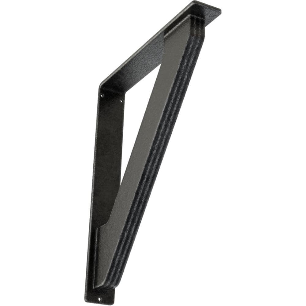 Ekena Millwork Traditional 12-in x 2-in x 15-in Gray Wrought Iron Countertop Support Bracket BKTM02X12X15TTRAPW Sansujyuku sansujyuku.com