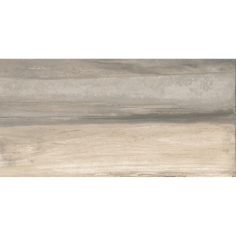 Style Selections 0854777 Everett Ash 12-in x 24-in Glazed Porcelain Floor and Wall Tile