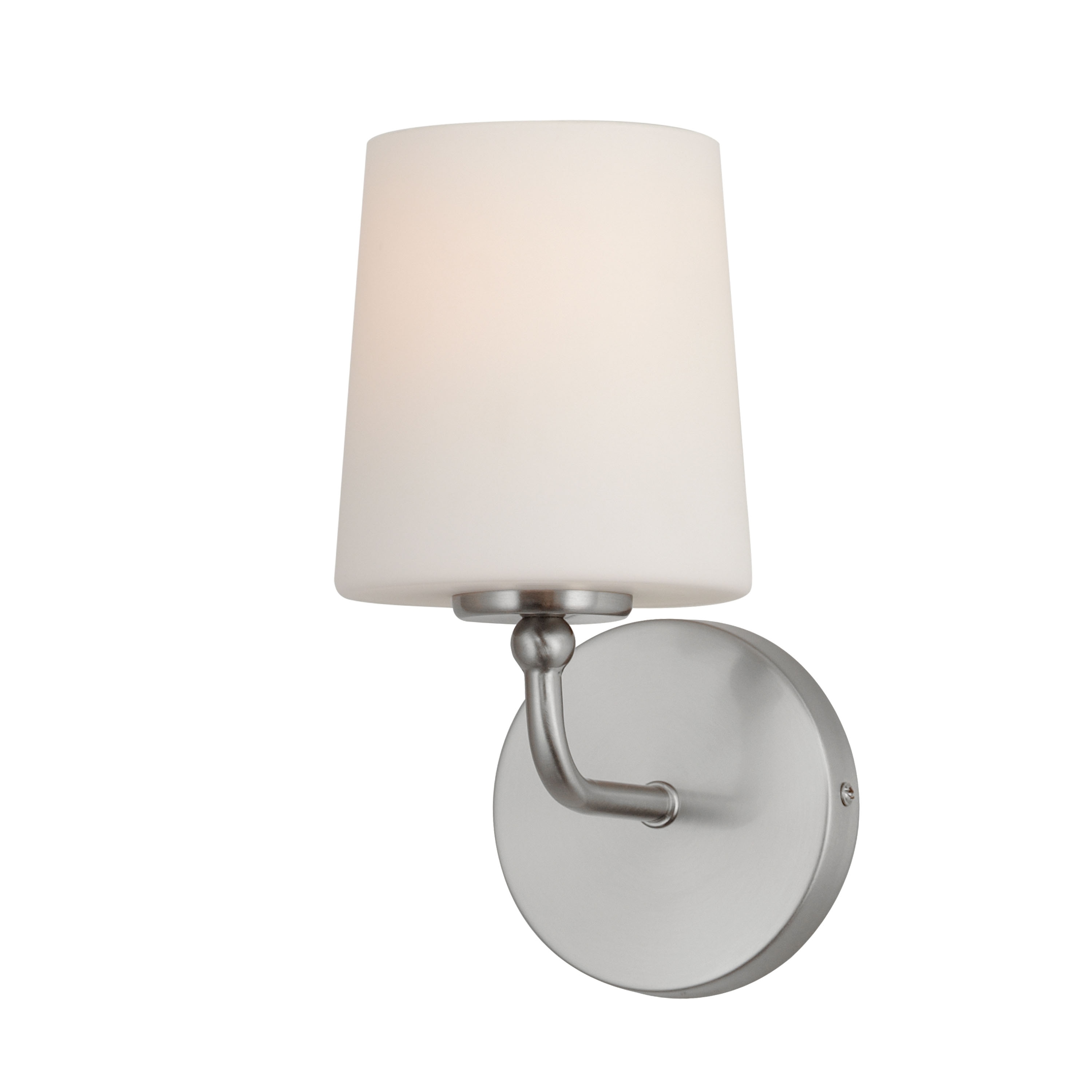 Maxim Lighting Bristol 5-in W 1 -Light Brushed Nickel Transitional Wall Sconce